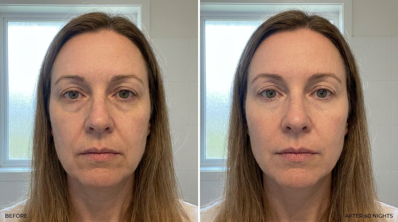 Emily, 46, before and after 60 nights