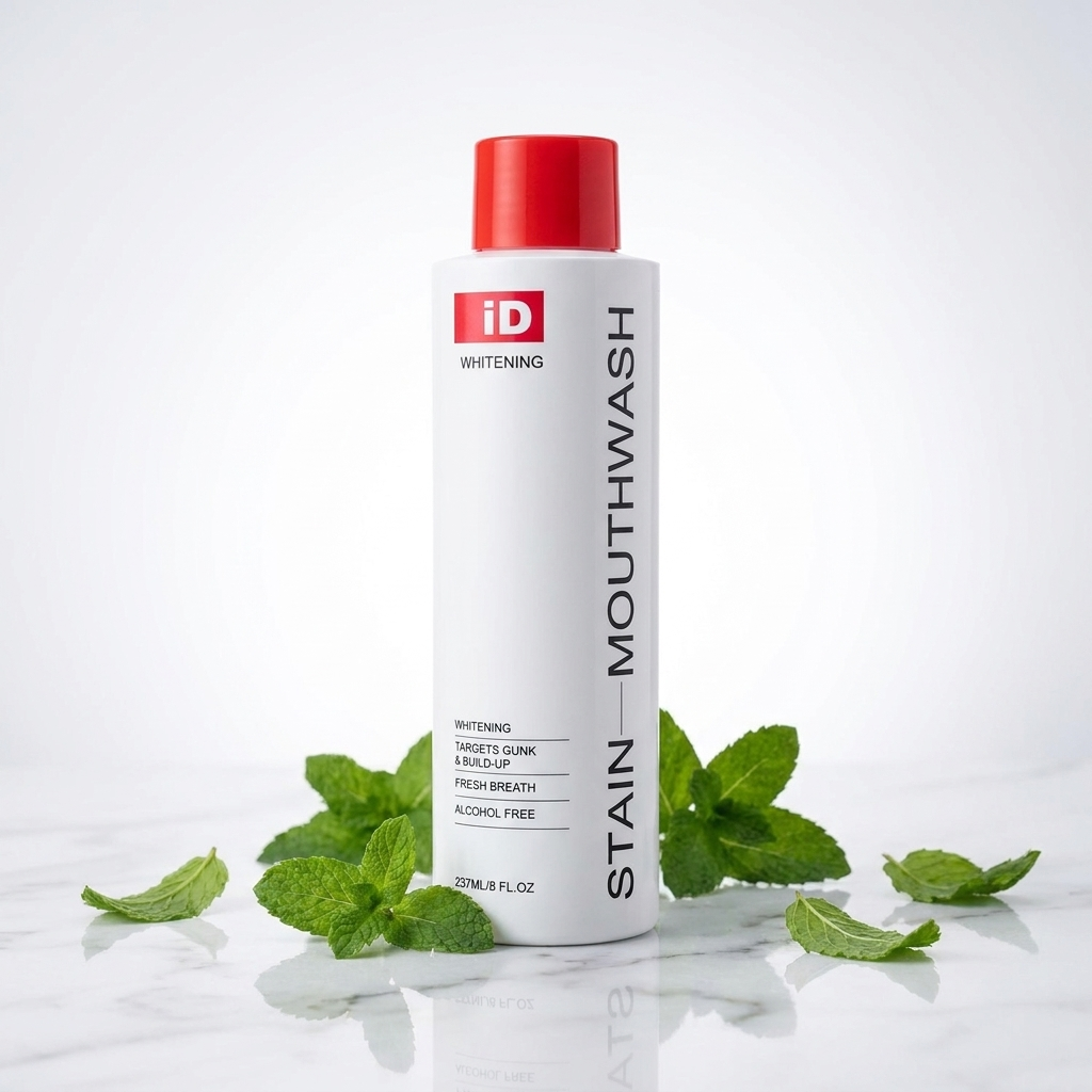 Whitening Stain Mouthwash bottle