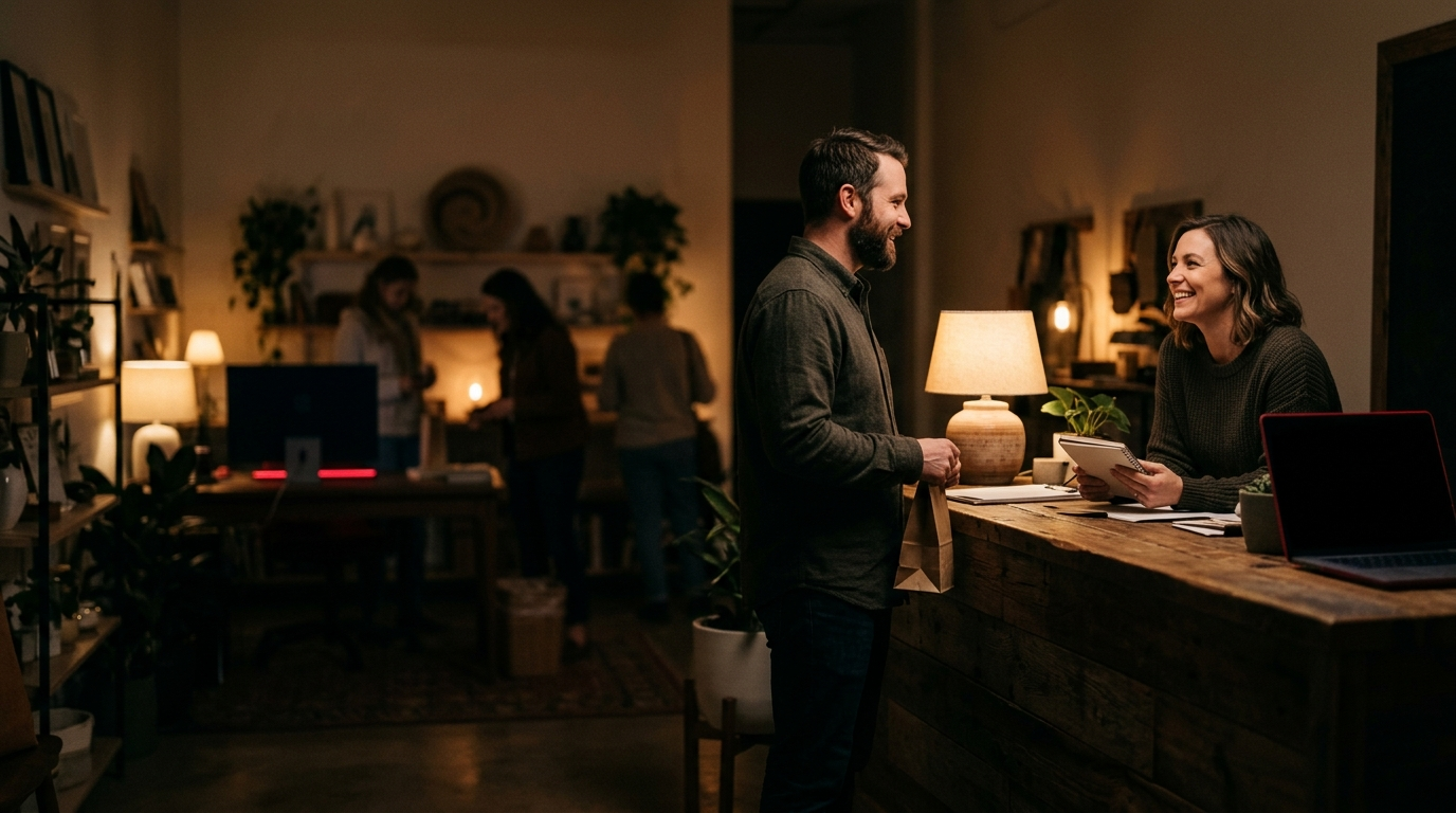 A paid campaign measured on cost per customer