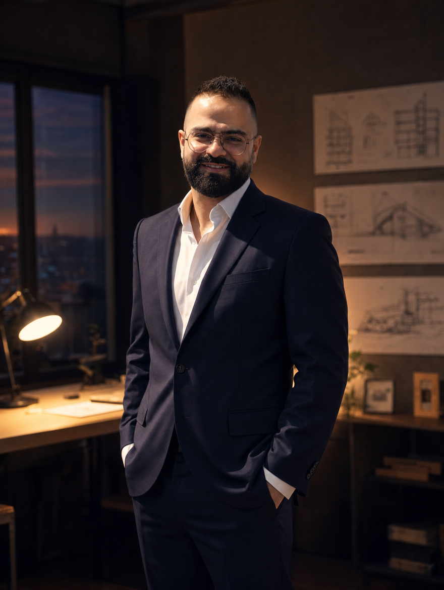 Elie, founder of Virtualix, at his desk