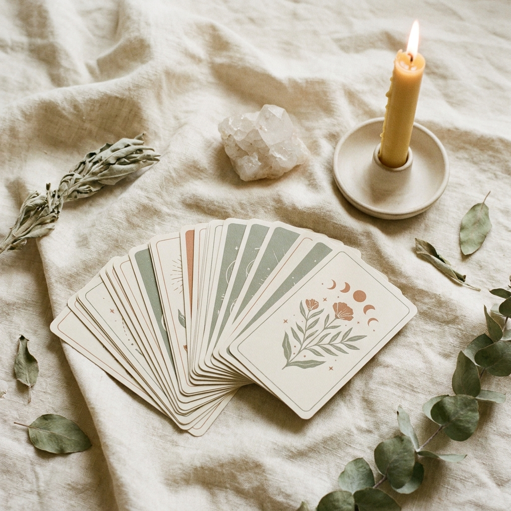 Tarot and candle ritual