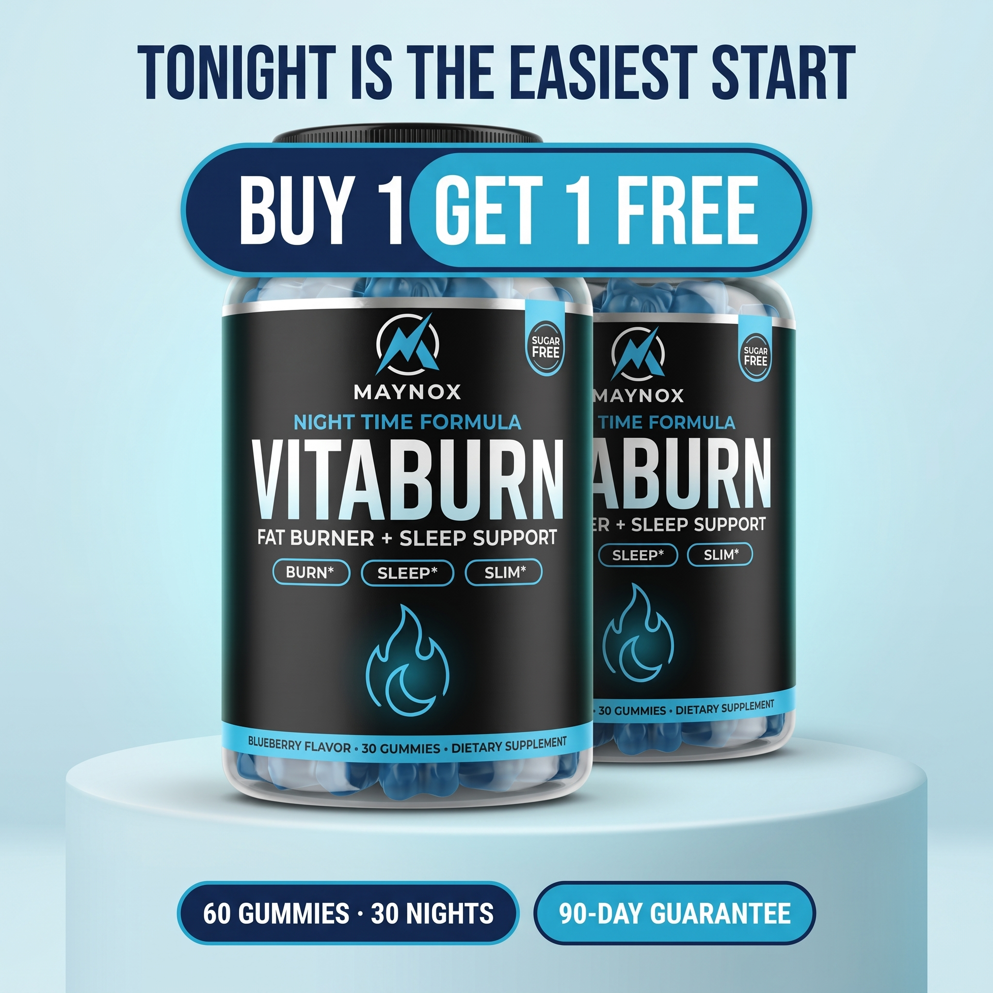 Buy 1 Get 1 Free — 60 gummies, 30 nights