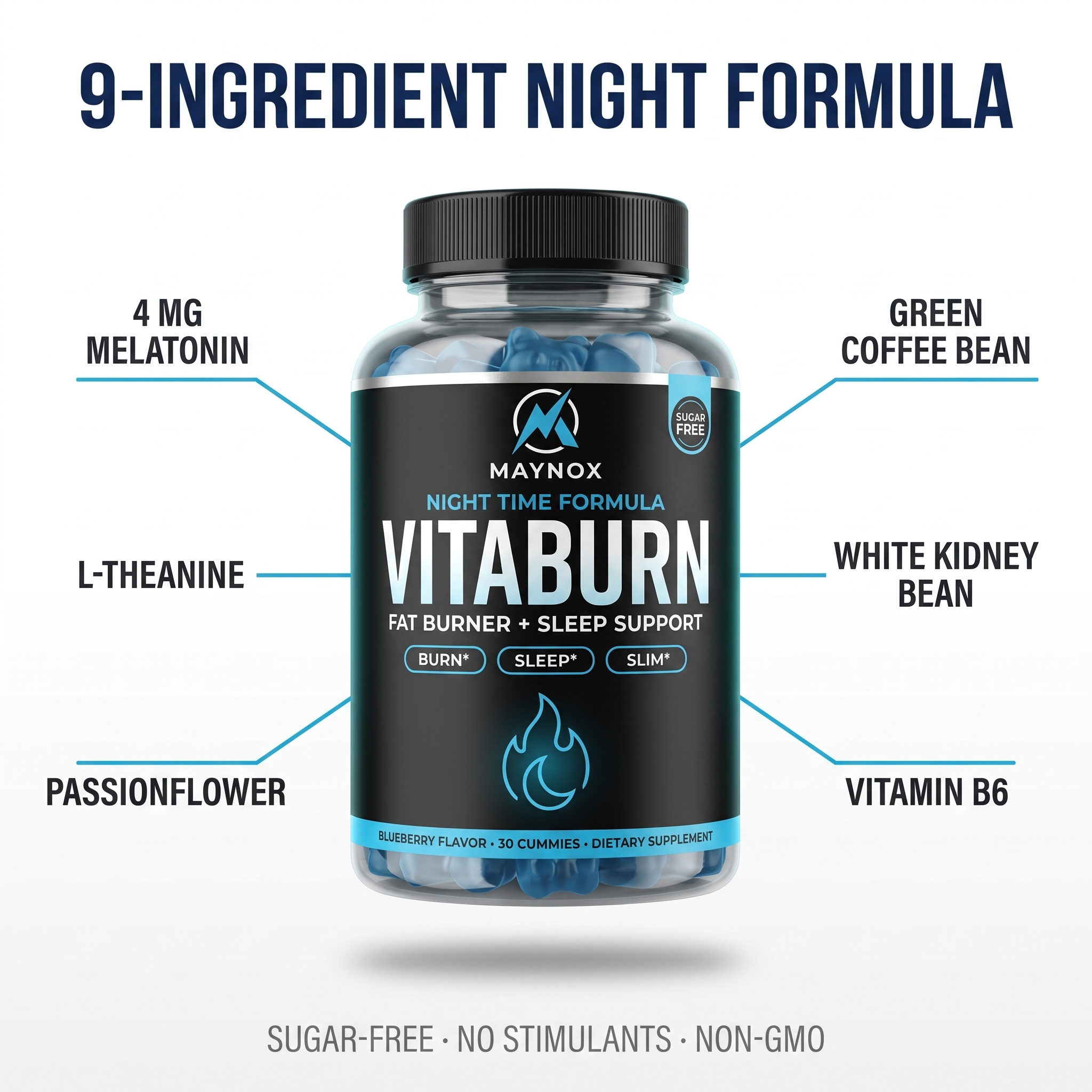 VitaBurn 9-ingredient night formula
