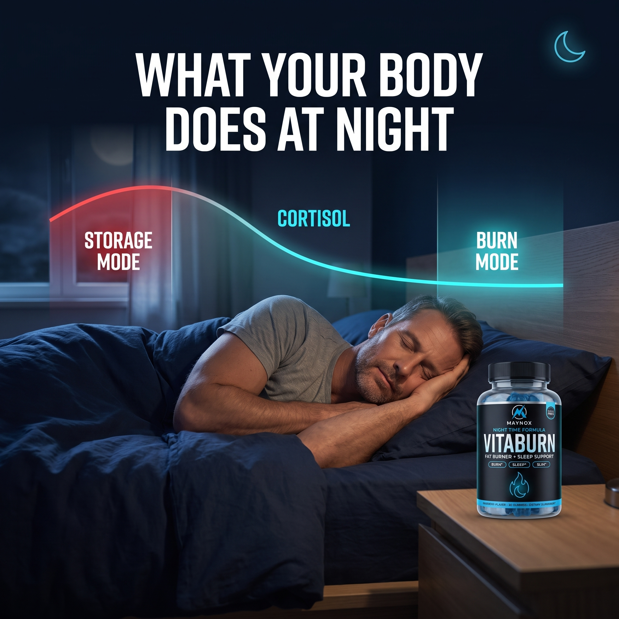 What your body does at night — storage mode vs burn mode