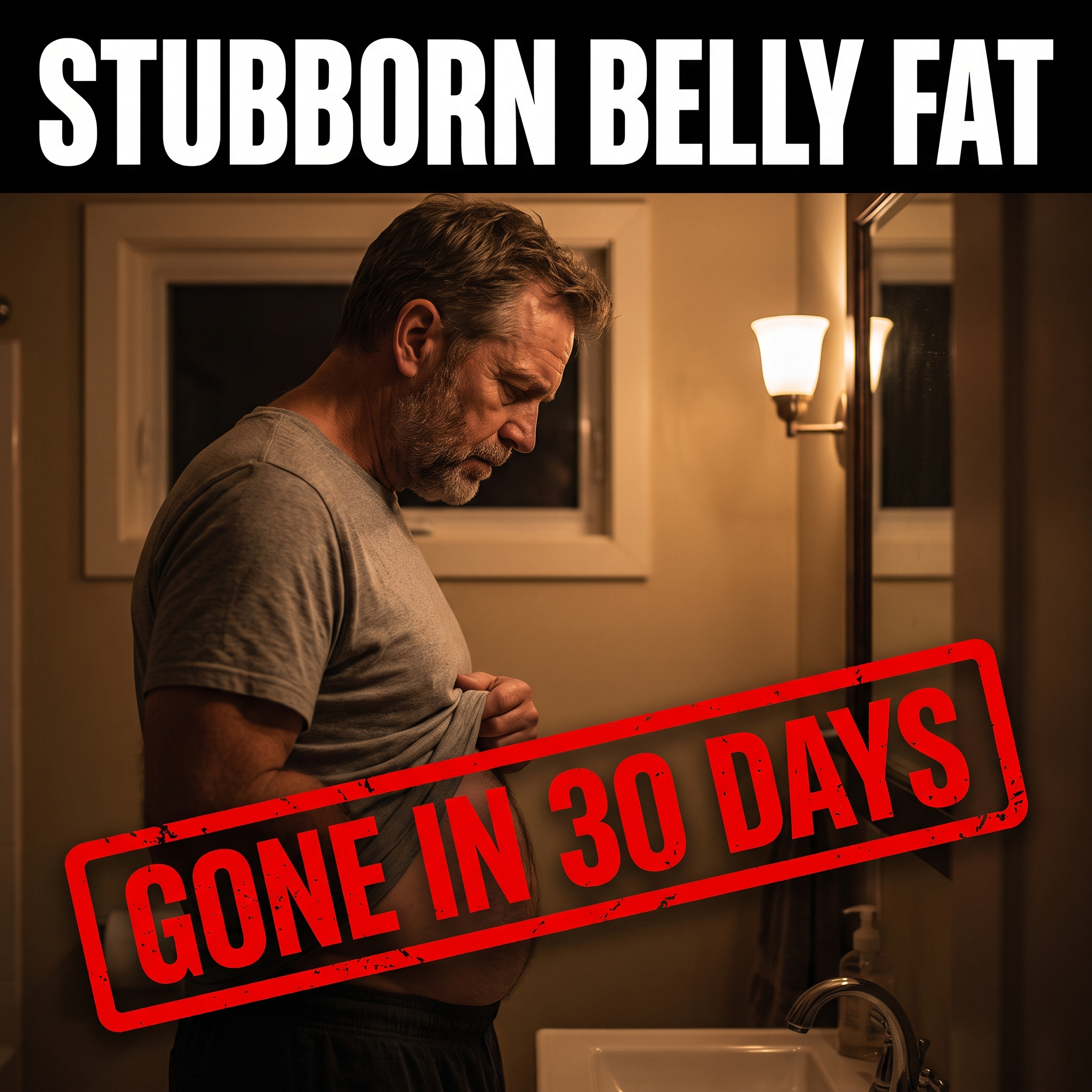 Stubborn belly fat — gone in 30 days