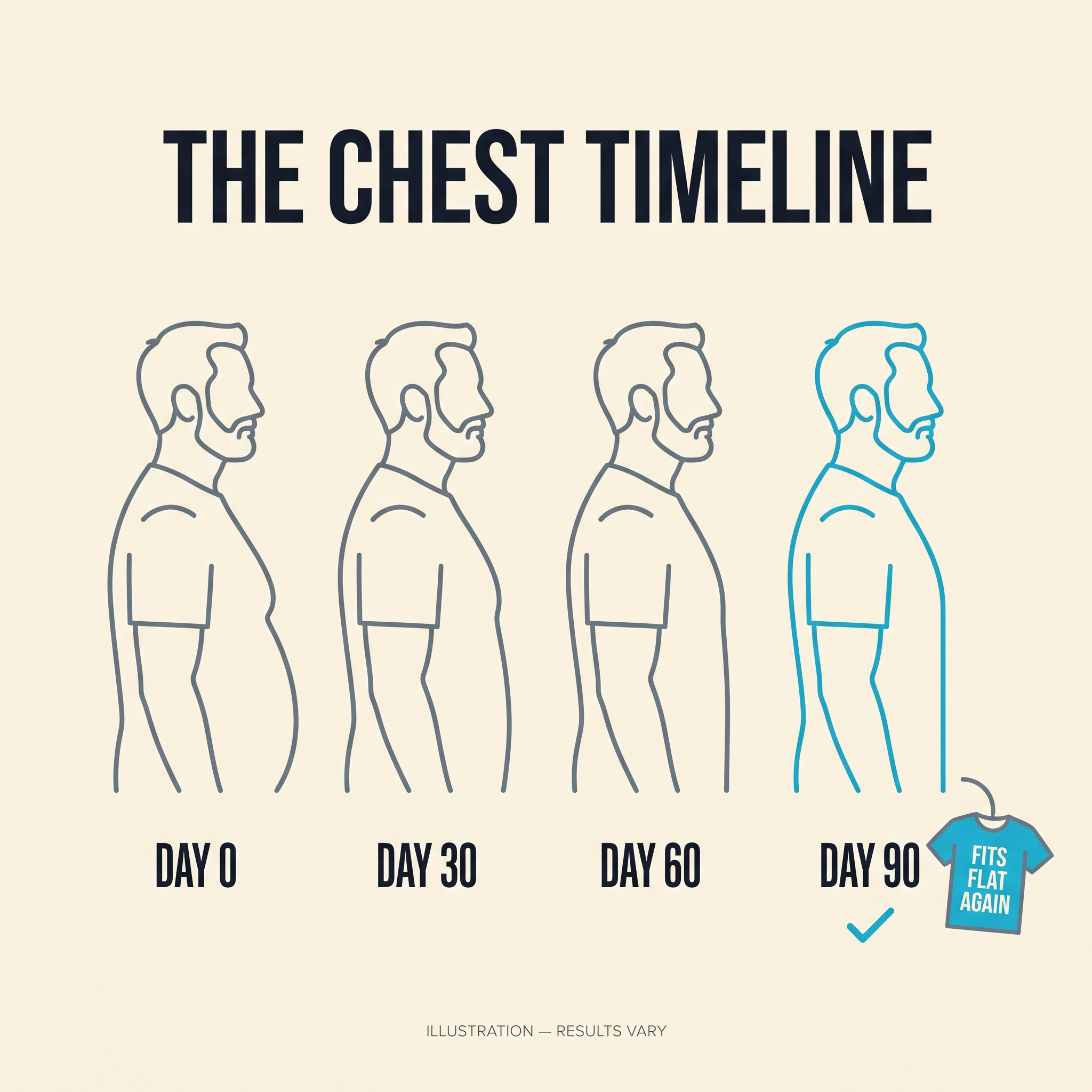The chest timeline — Day 0 to Day 90