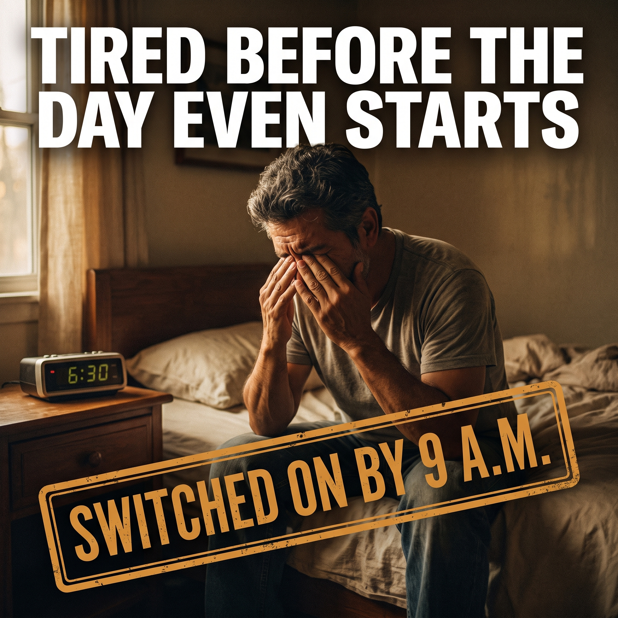 Tired before the day starts — switched on by 9 a.m.
