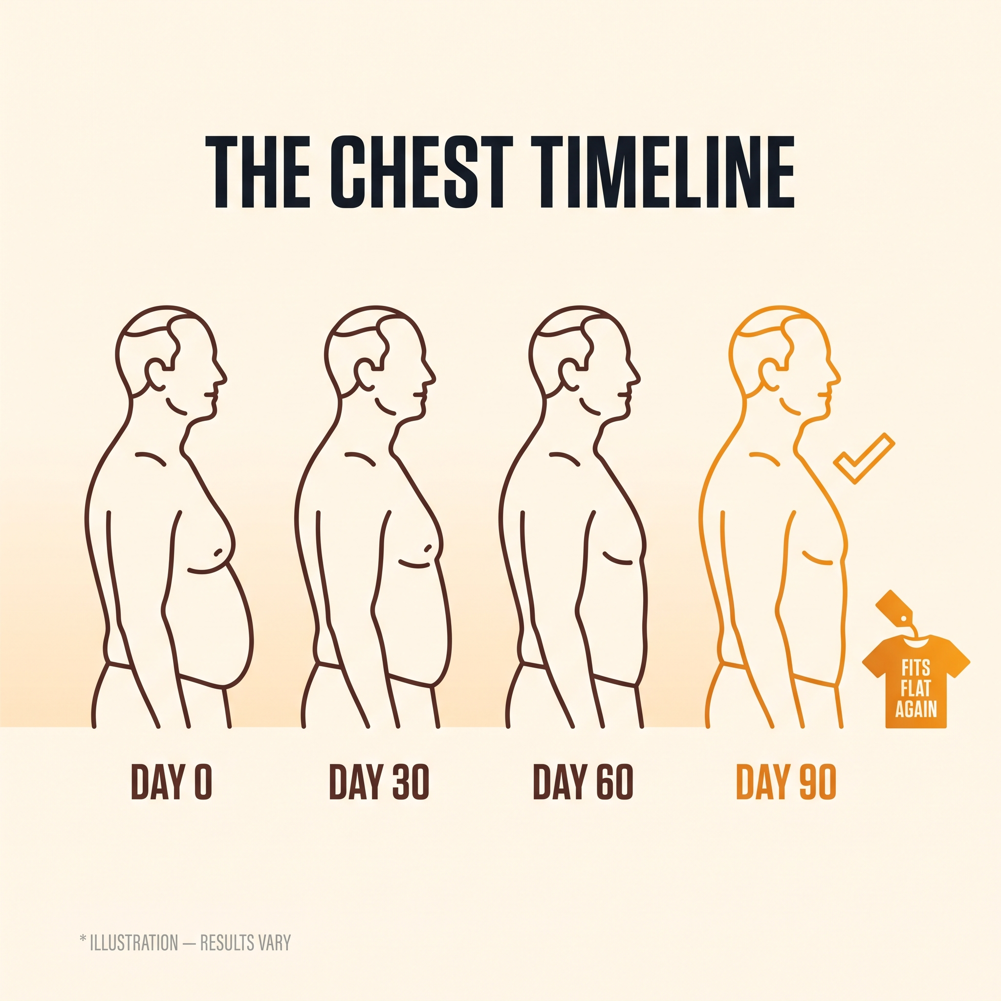 The chest timeline — Day 0 to Day 90