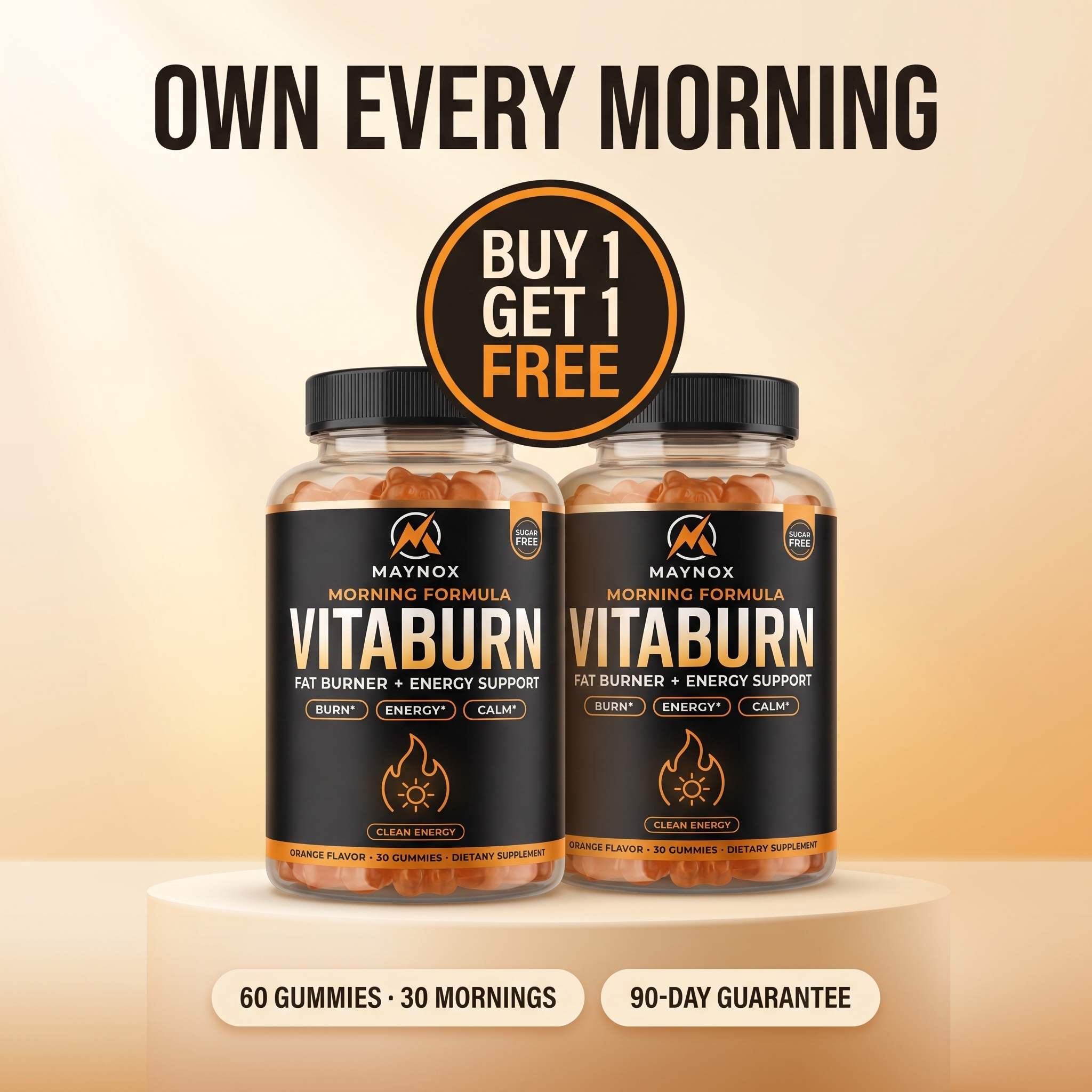Buy 1 Get 1 Free — 60 gummies, 30 mornings