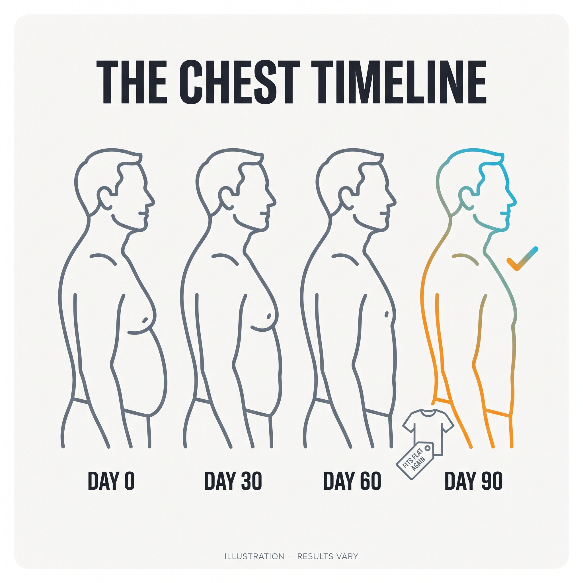 The chest timeline — Day 0 to Day 90