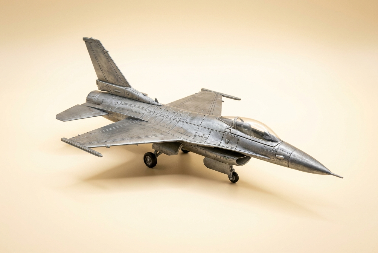 Caça a jato militar de brinquedo