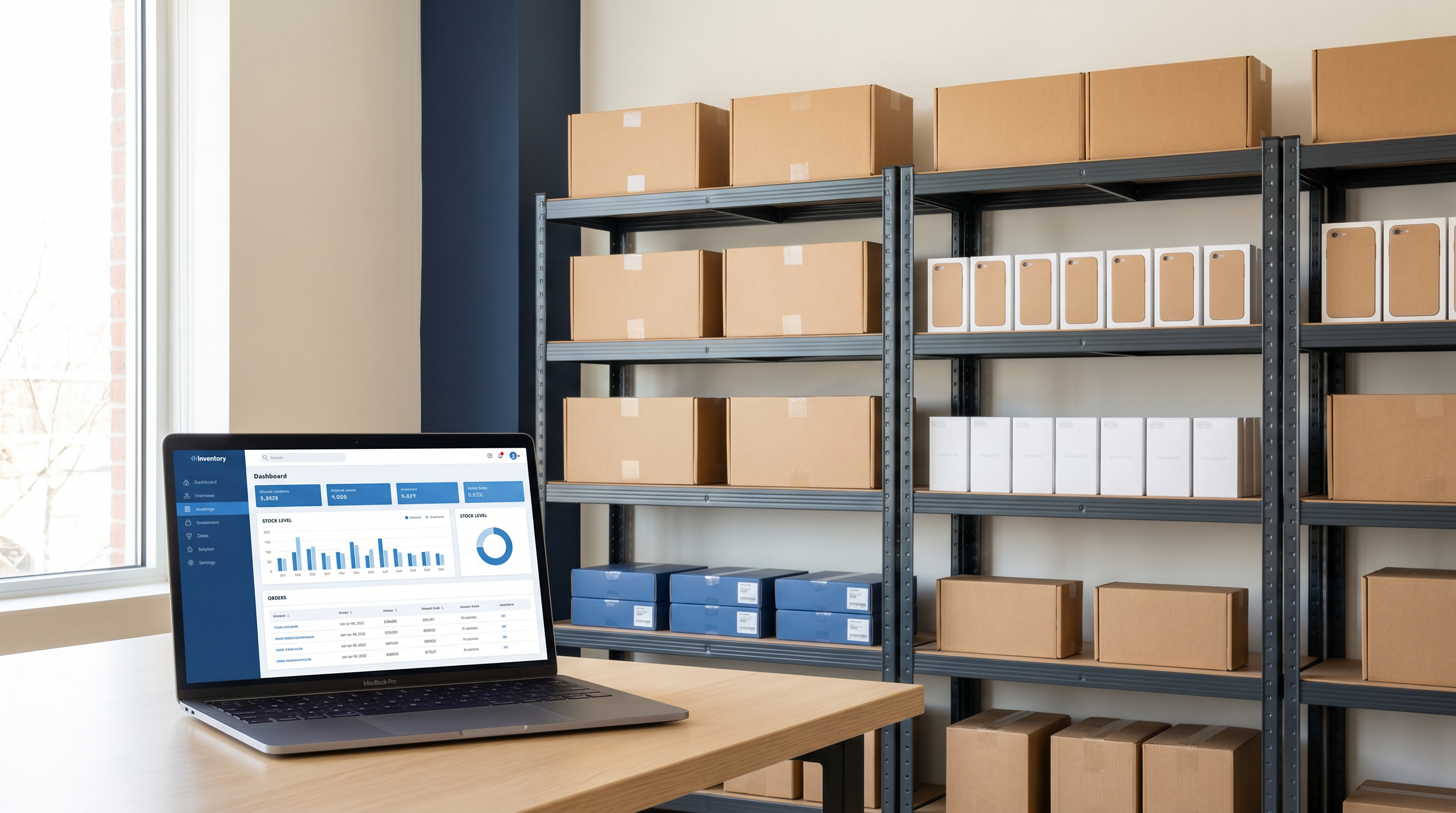 Modern DTC Shopify business inventory workspace