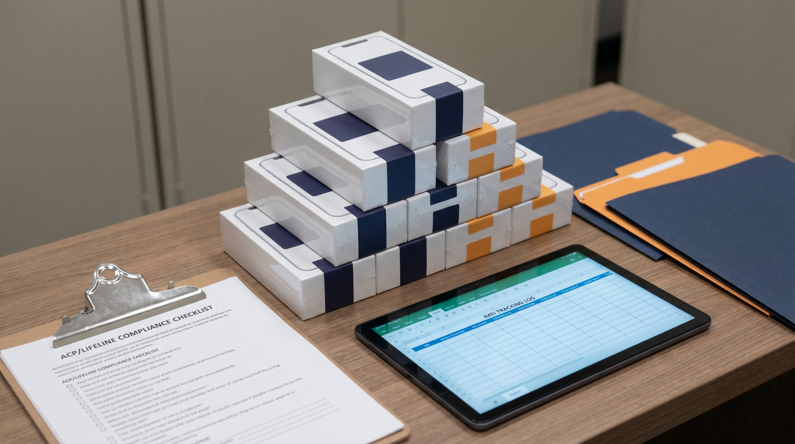 Lifeline ACP program fulfillment workspace with compliance checklist