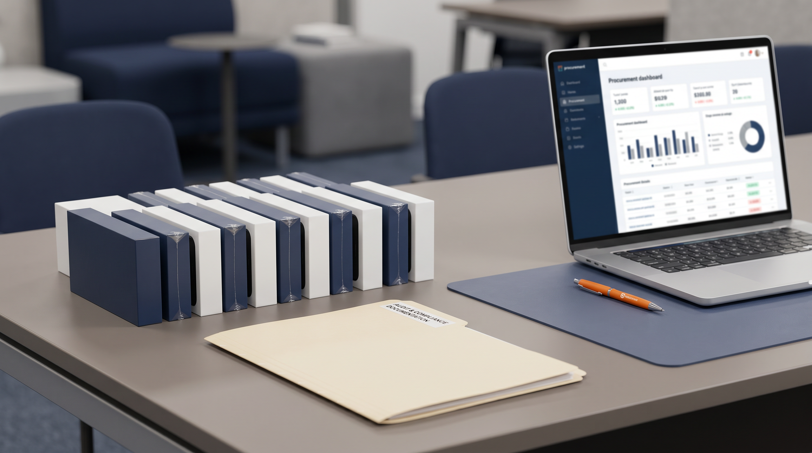 State agency mobile device deployment with compliance documentation