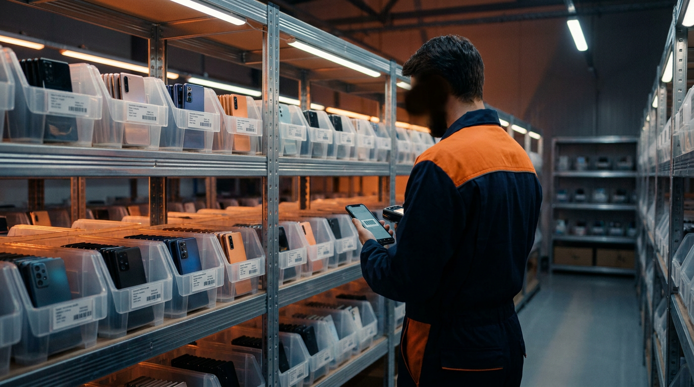 MVNO device warehouse with activation-ready smartphones