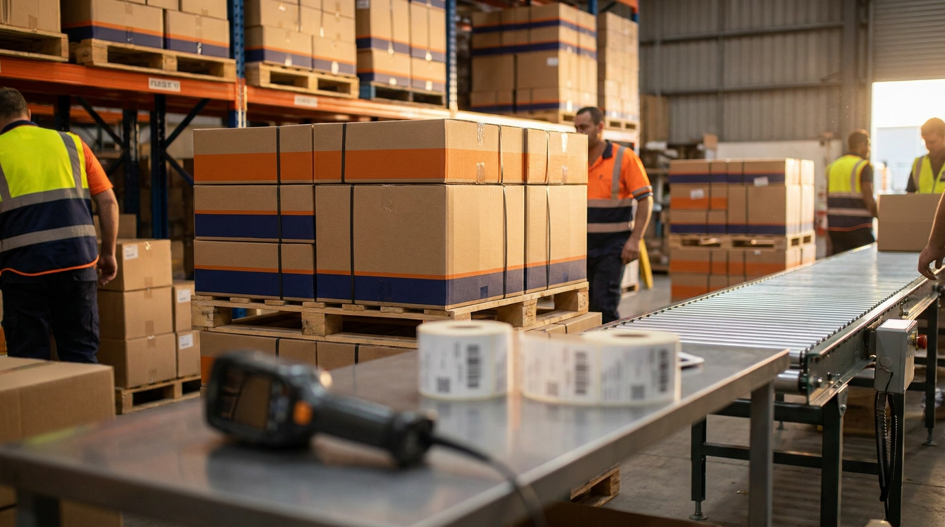 Prepaid carrier promotional fulfillment with branded shipping packaging