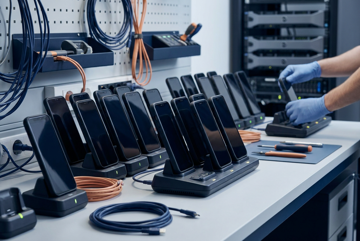 Enterprise IT device staging