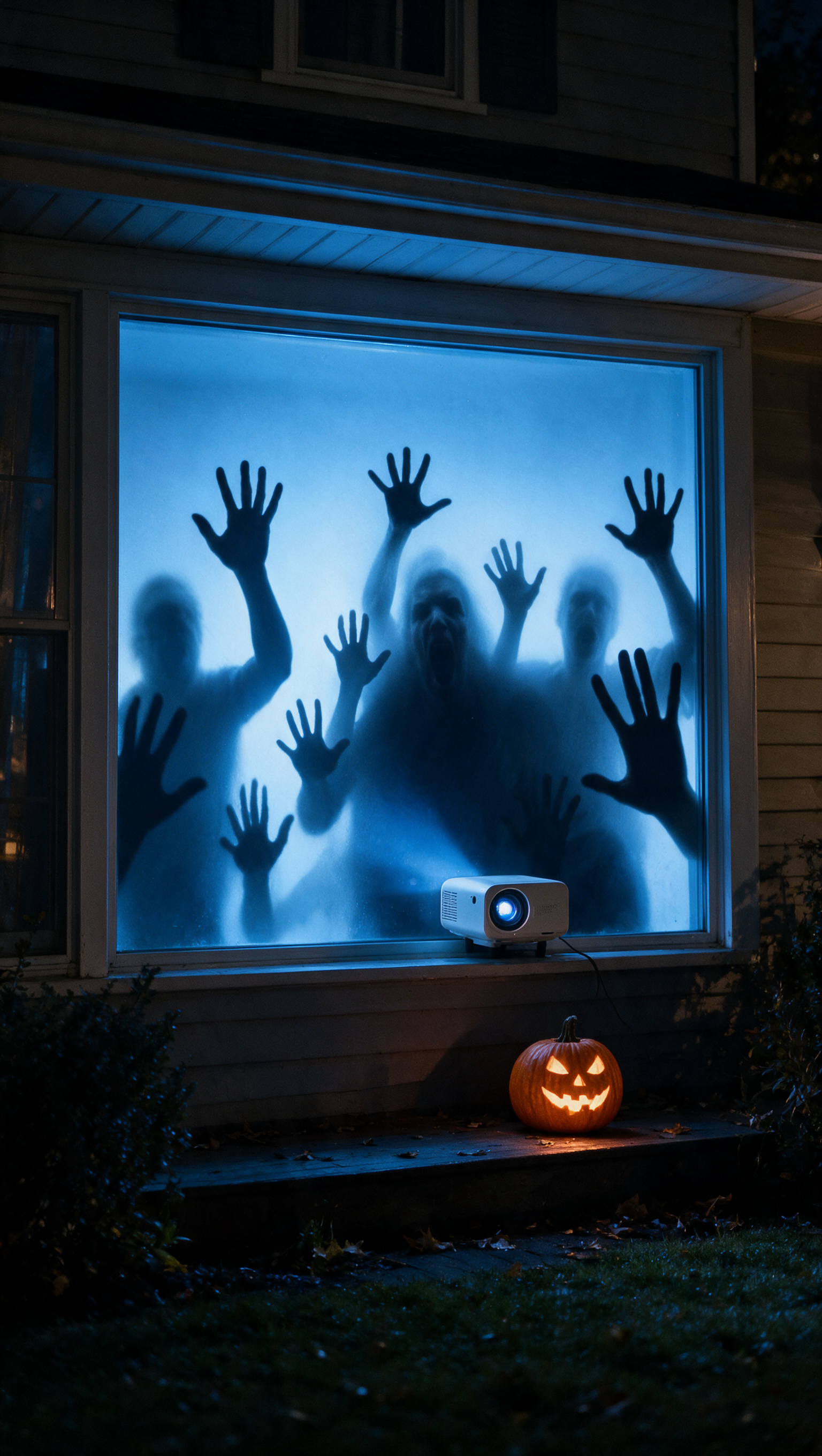 Scare Cast Halloween window projector