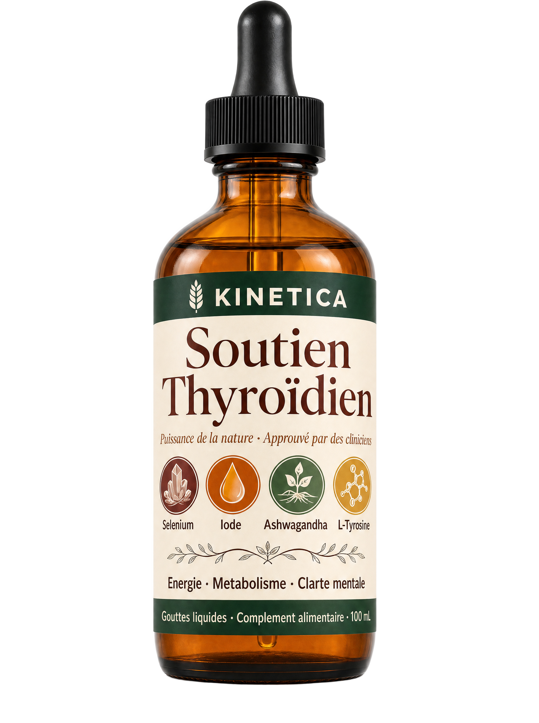 Flacon Kinetica Soutien Thyroïdien