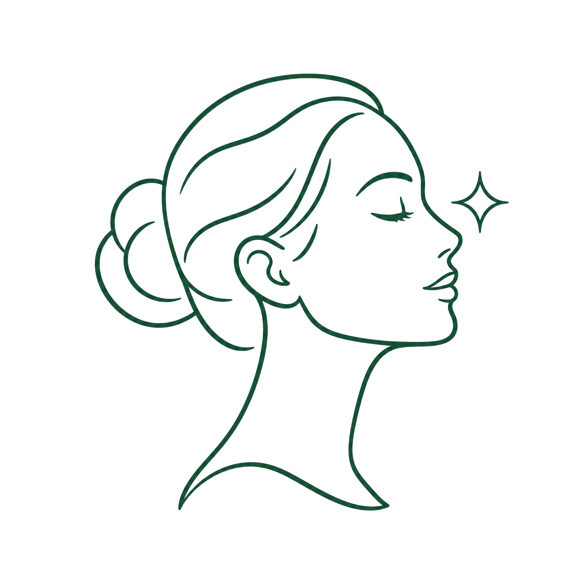 Visage redéfini et dégonflé