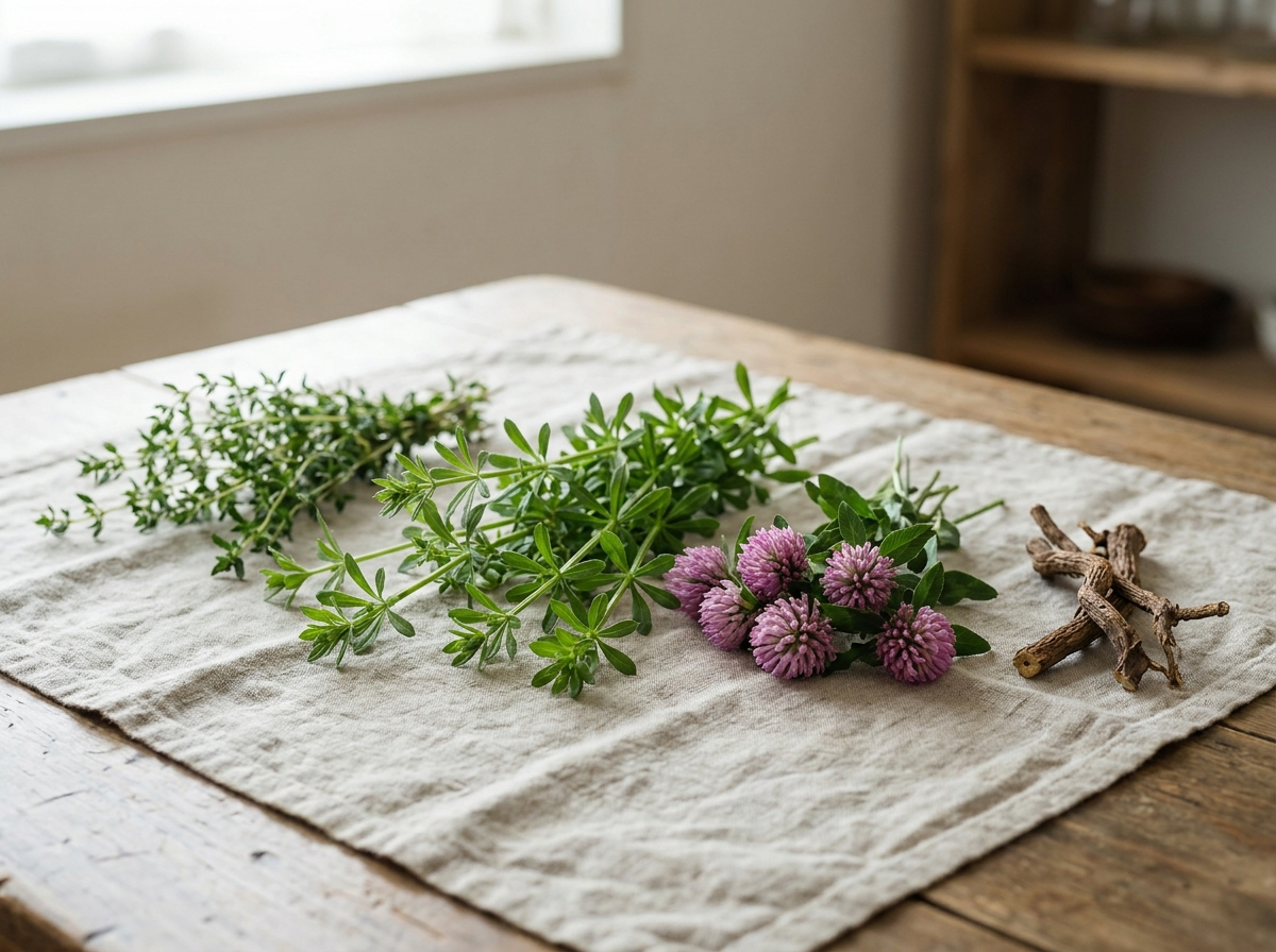 Les quatre plantes drainantes de la formule