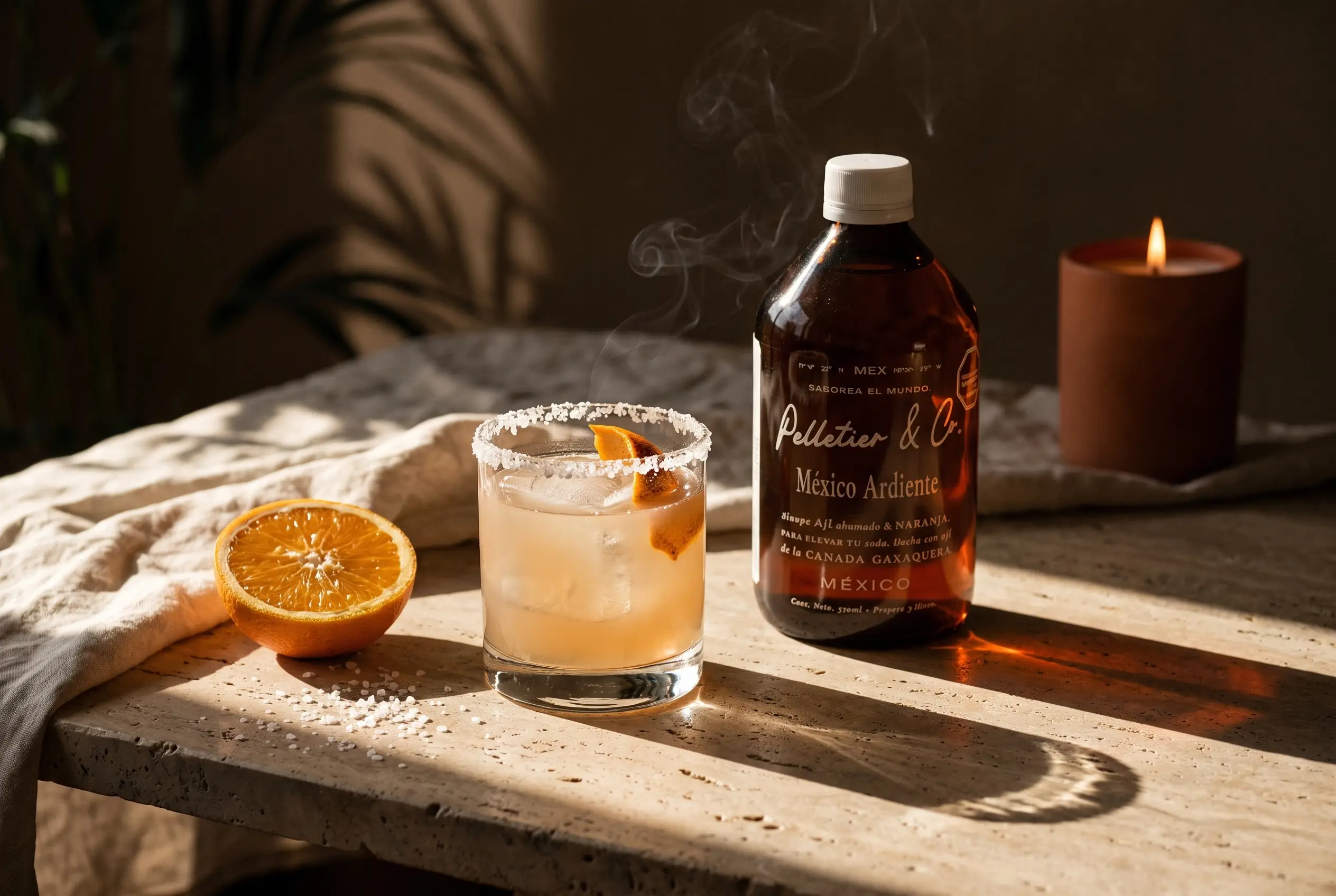 Mezcalita preparado con siropes Pelletier & Co.