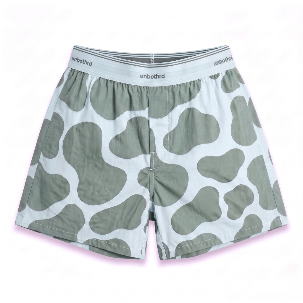 overcast boxer — grey blobs on icy blue