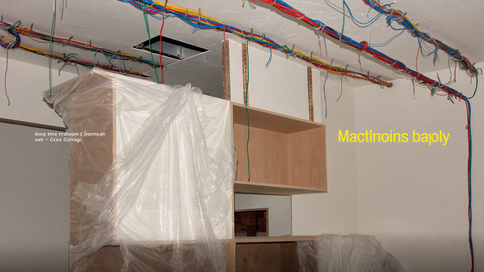 Electrical rough-in wiring during an Adelaide kitchen renovation
