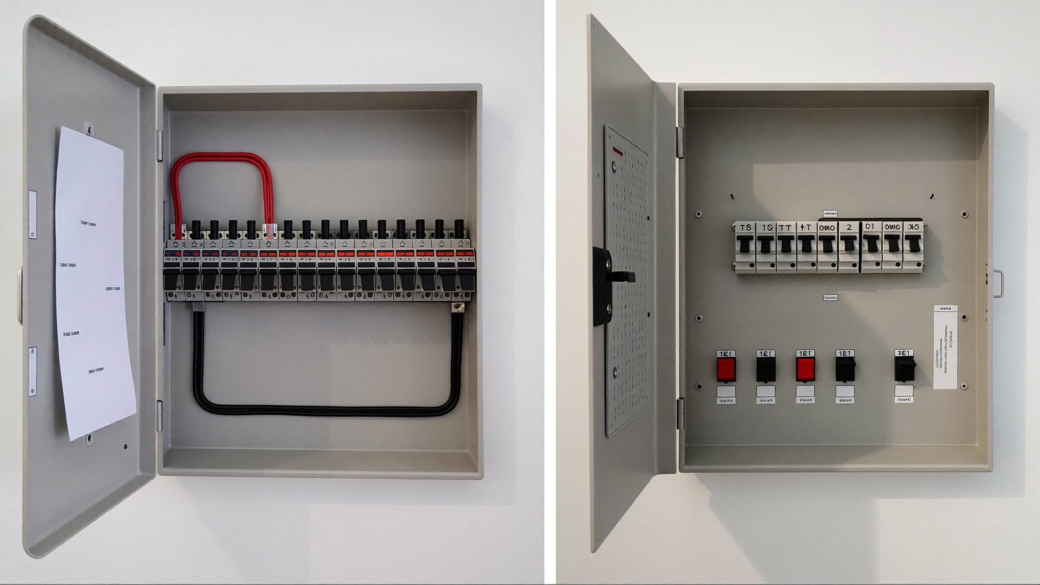 New Australian switchboard with labelled circuit breakers after an Adelaide upgrade