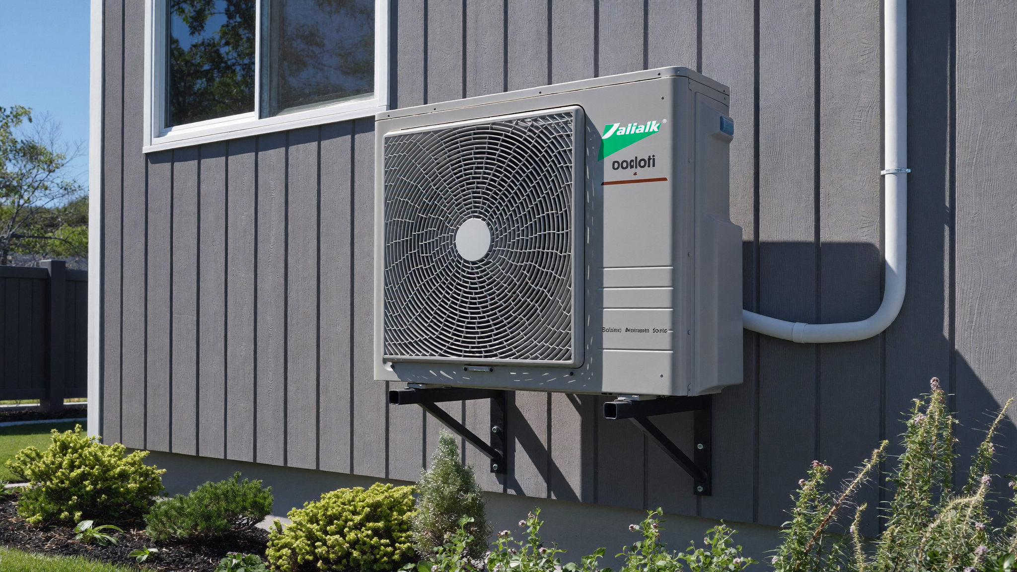 Daikin outdoor air conditioning unit installed neatly at an Adelaide home