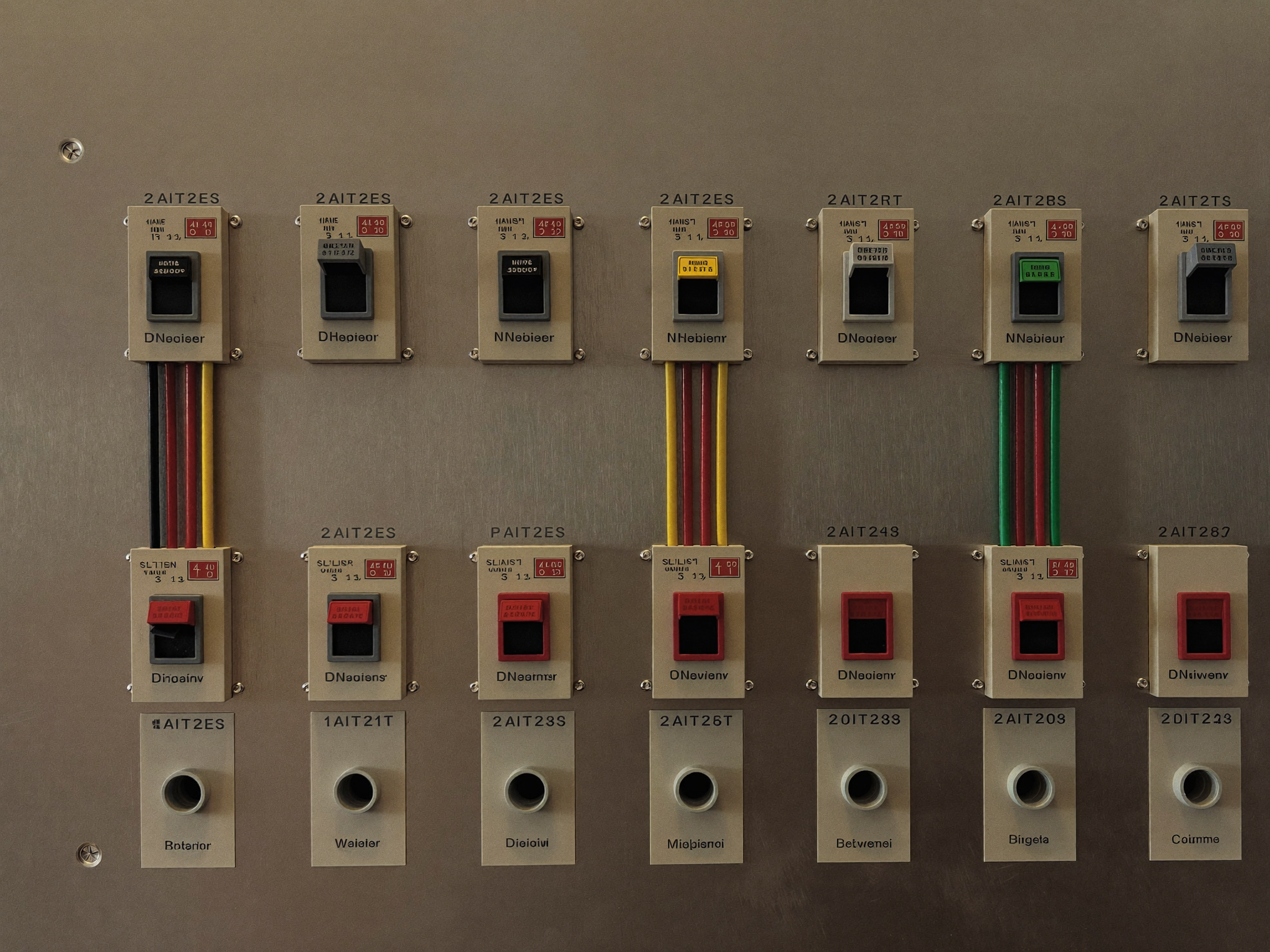 Modern Australian switchboard with spare capacity reserved for a future battery