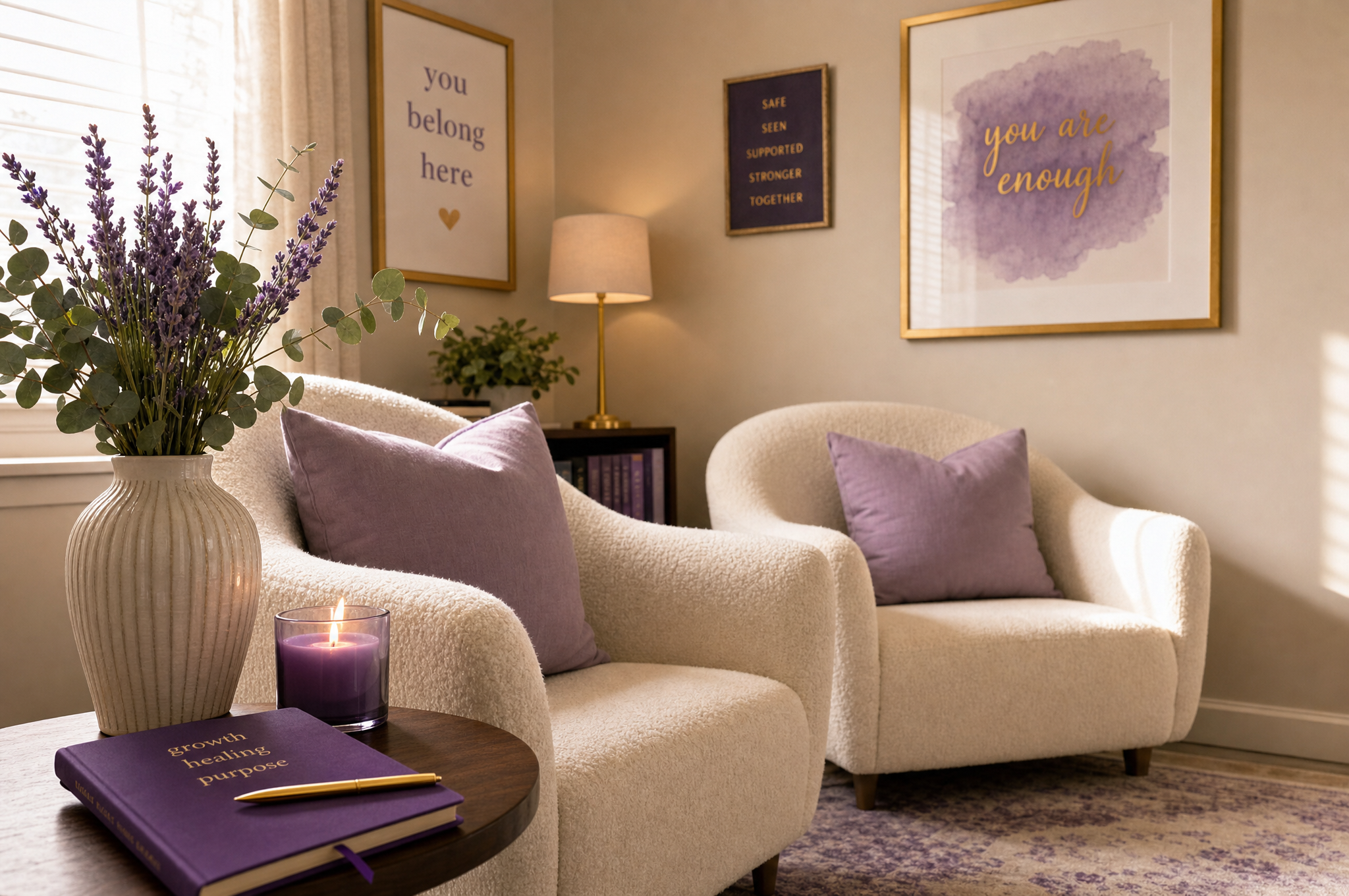 Goshen Counseling therapy room — a safe space for restoration, growth, and hope