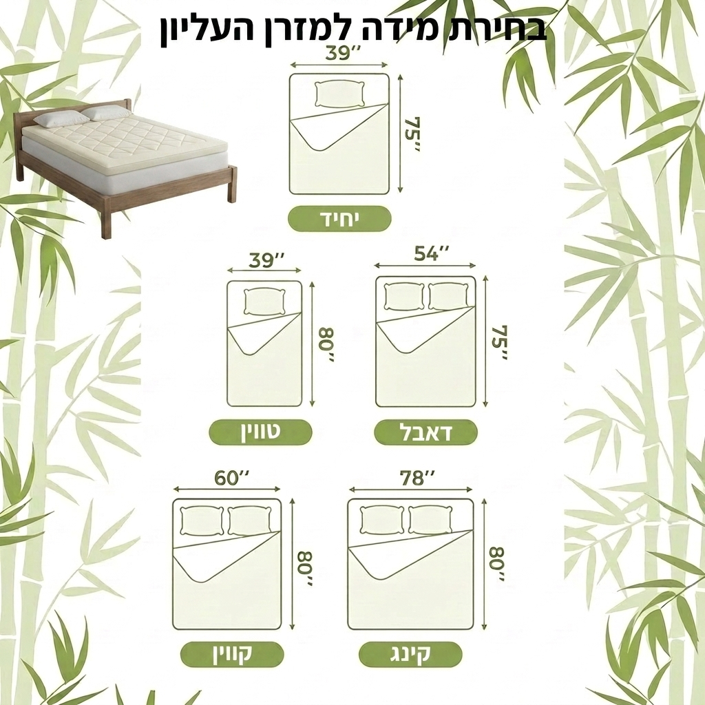 מדריך בחירת מידה — EverRest