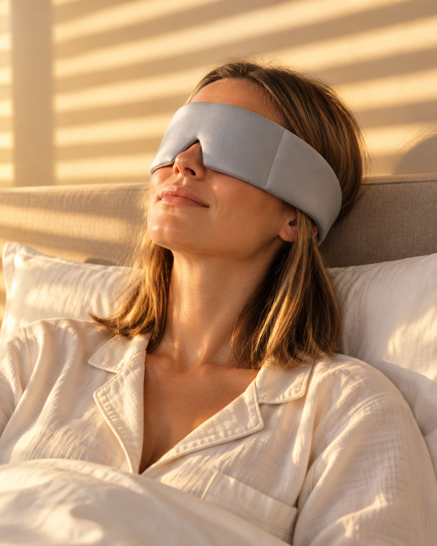 Gravity Eye Mask Gray Ice Silk Elastic
