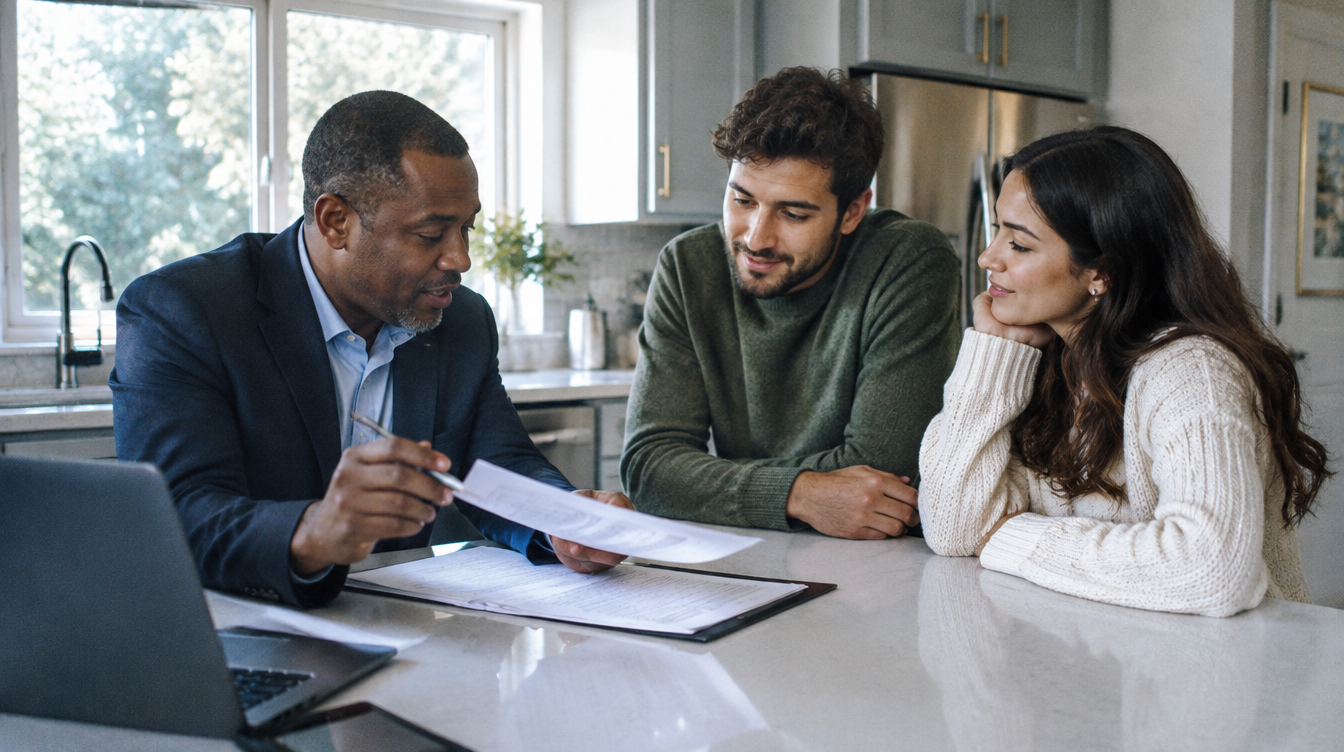 Realtor working with homebuyers