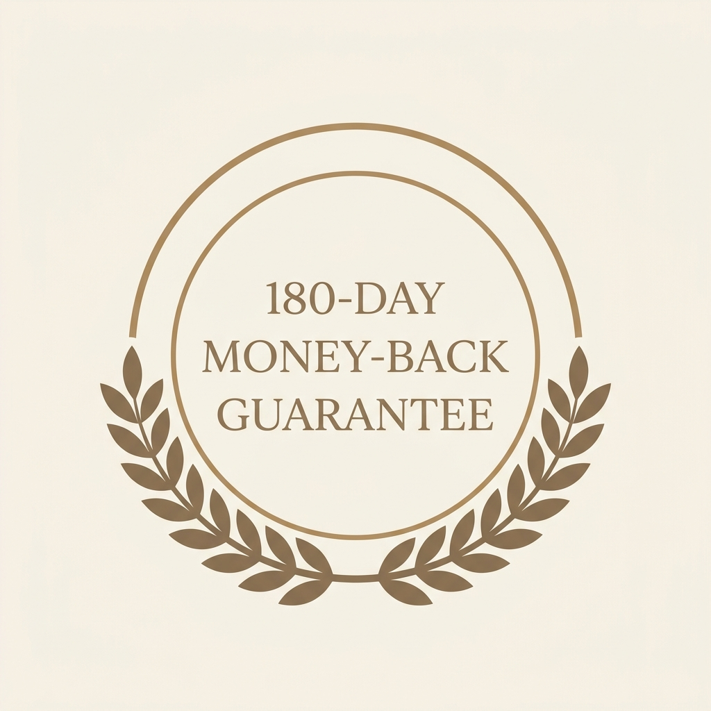 180-day money-back guarantee