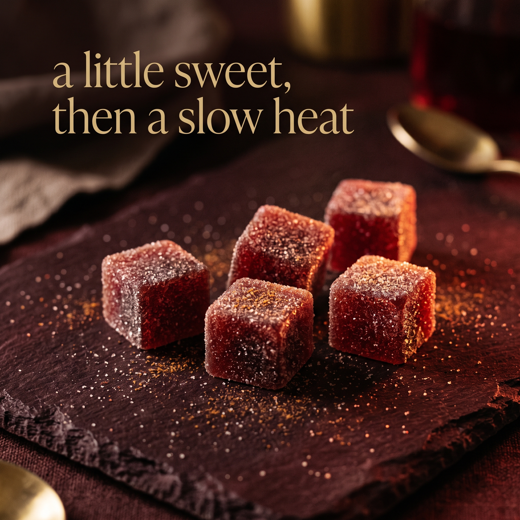 a little sweet then a slow heat