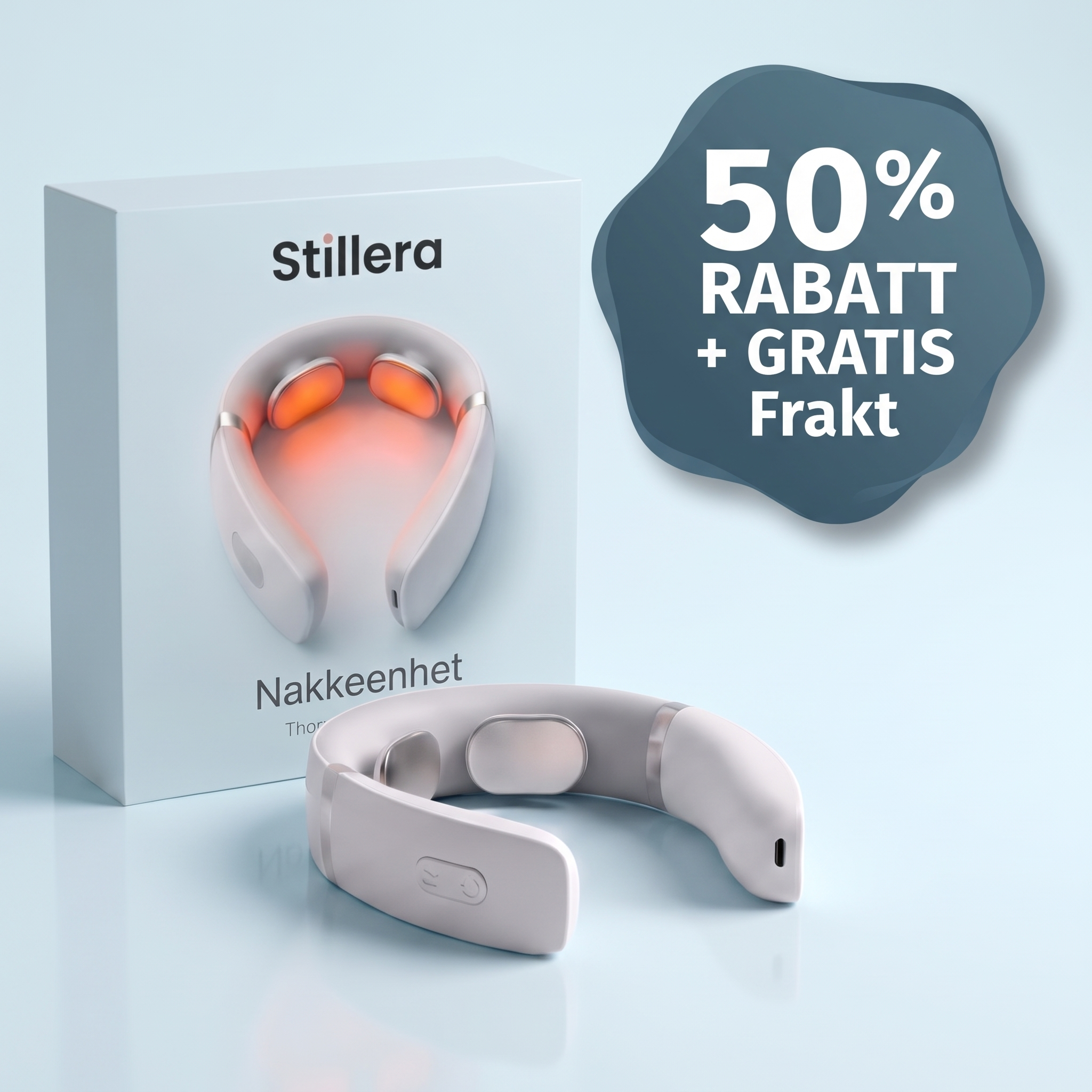 Stillera-esken med rabattmerke og gratis frakt