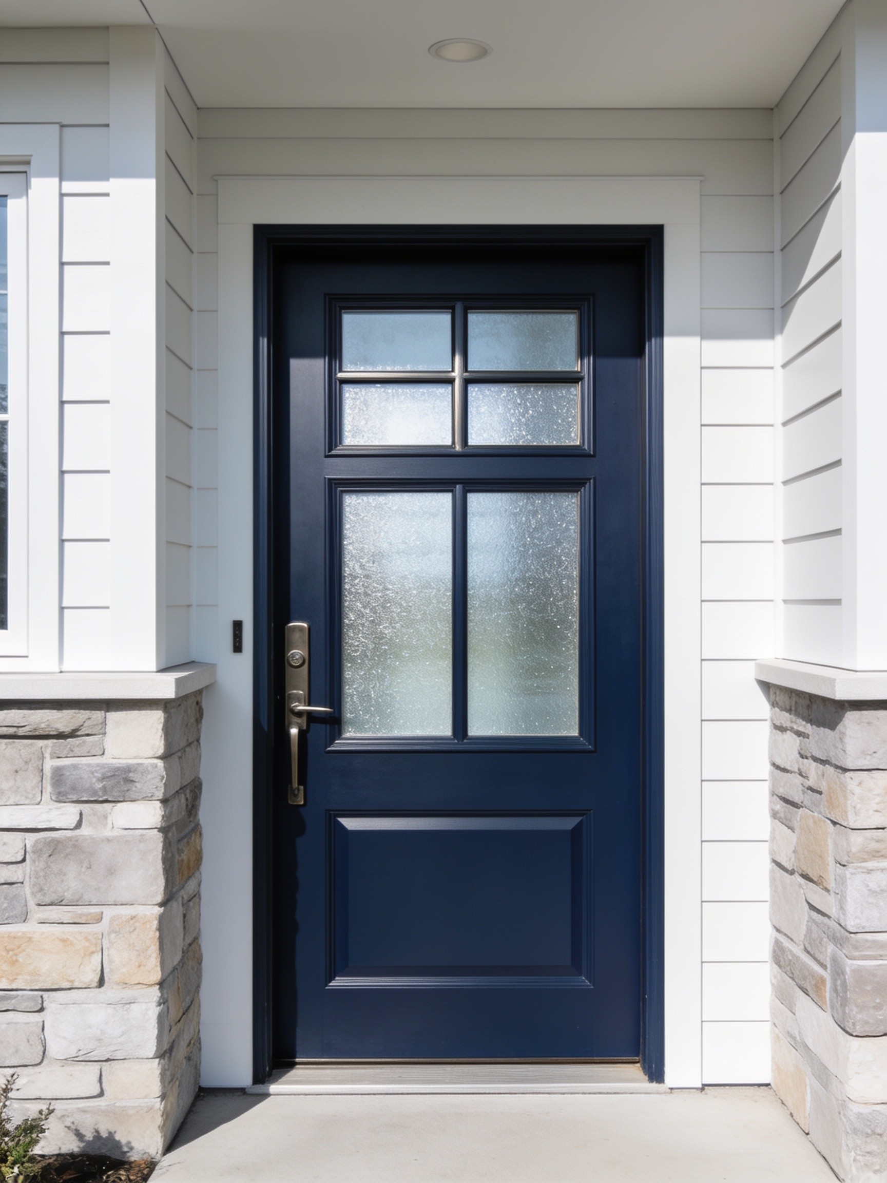 Steel entry door