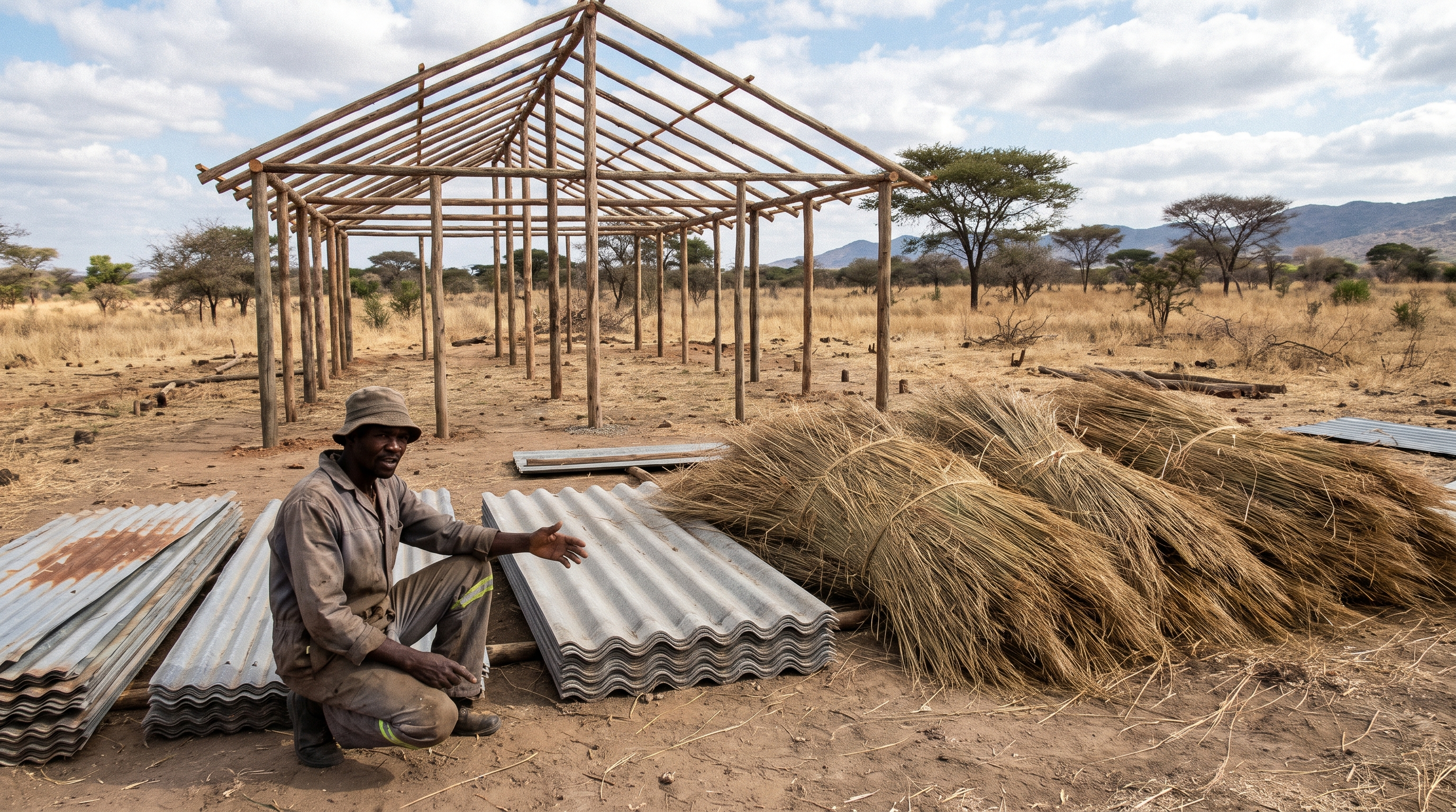 Roofing a Farm Structure in Zimbabwe: IBR, Fibre-Cement or Thatch