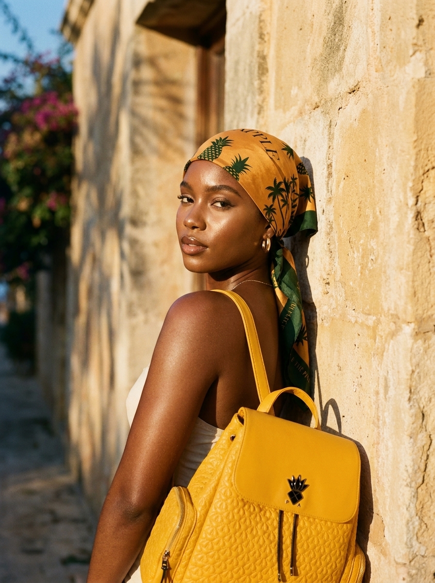 Foulard porté