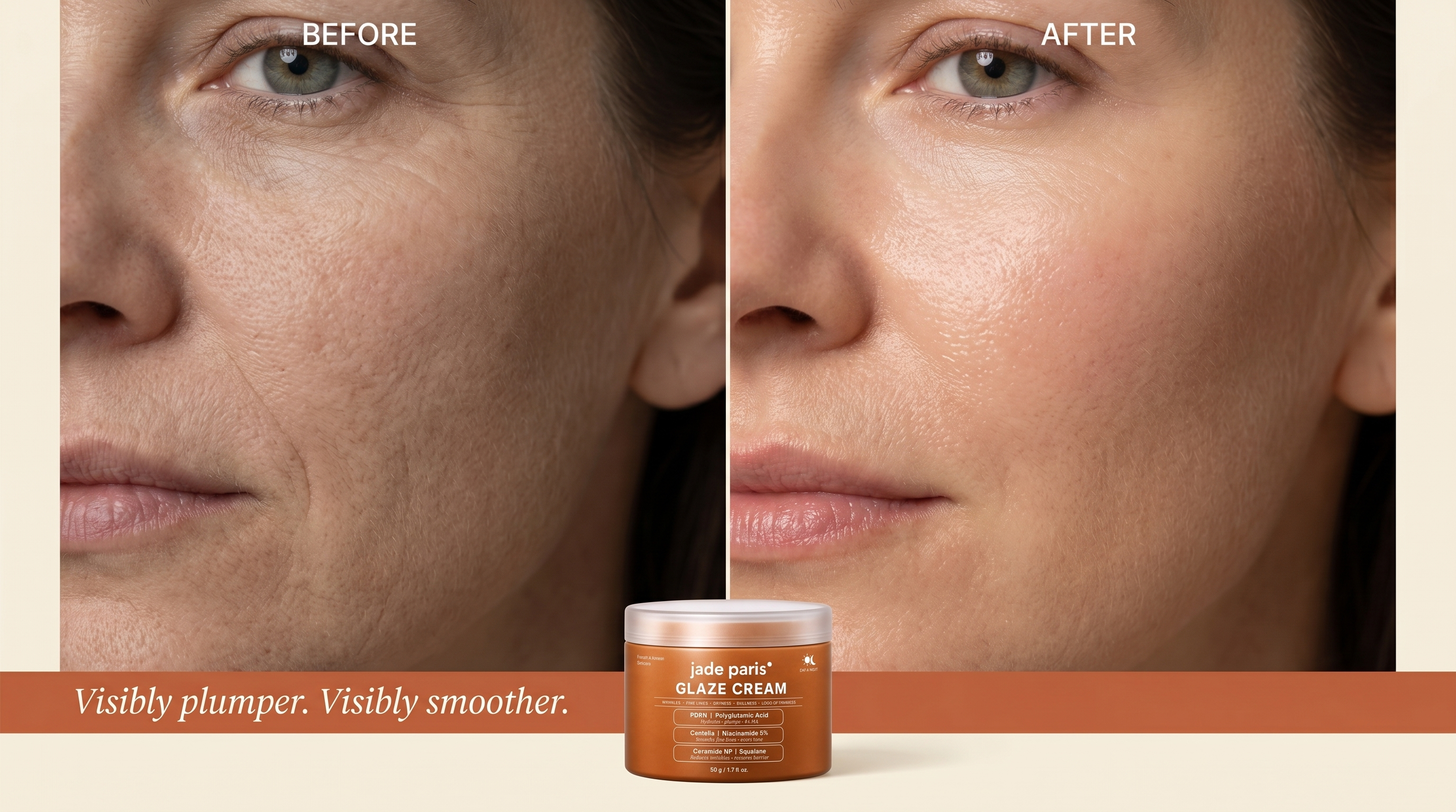 Visibly Plumps & Smooths Skin Within Days
