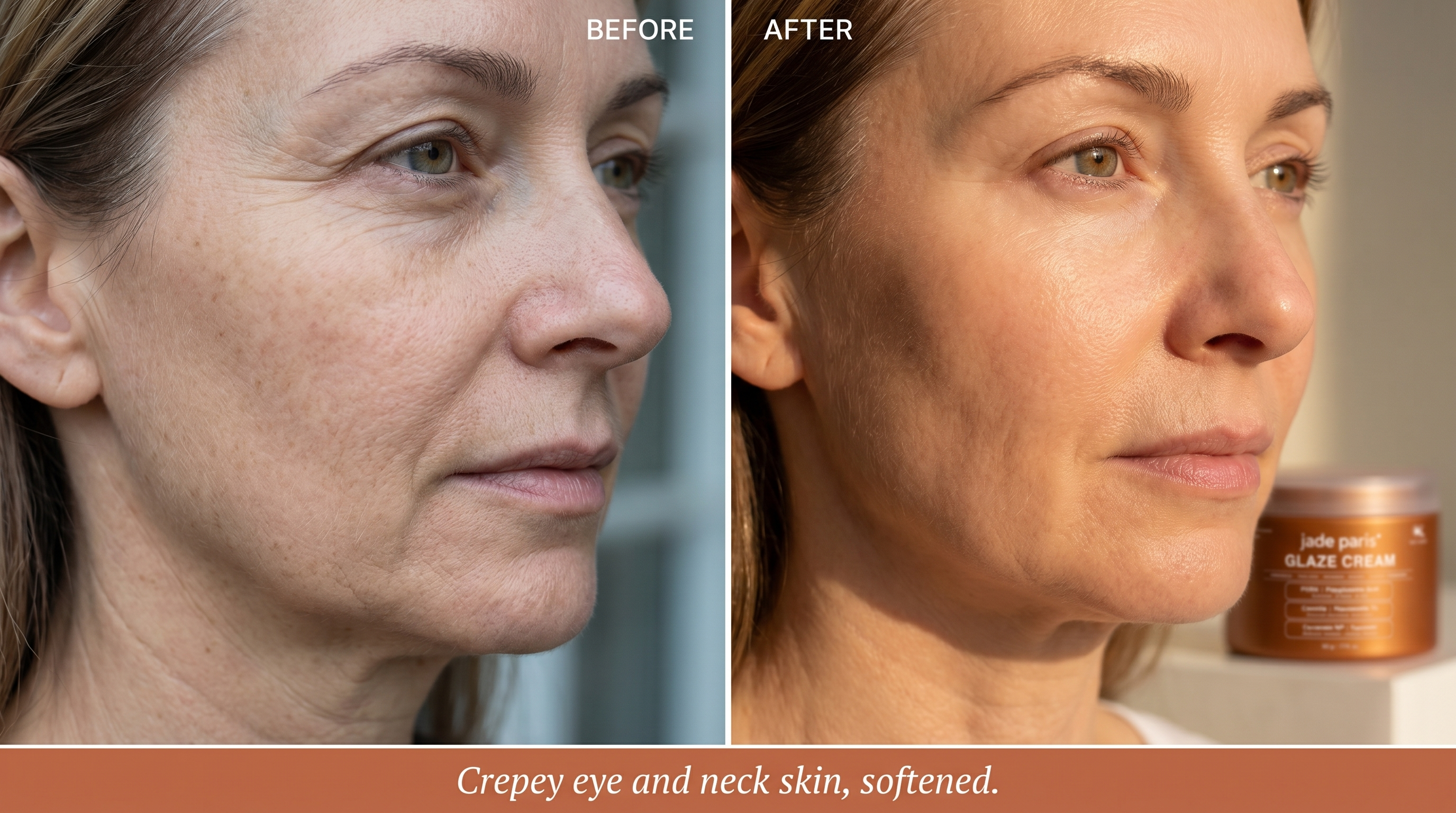 Softens Crepey Eye + Neck Skin