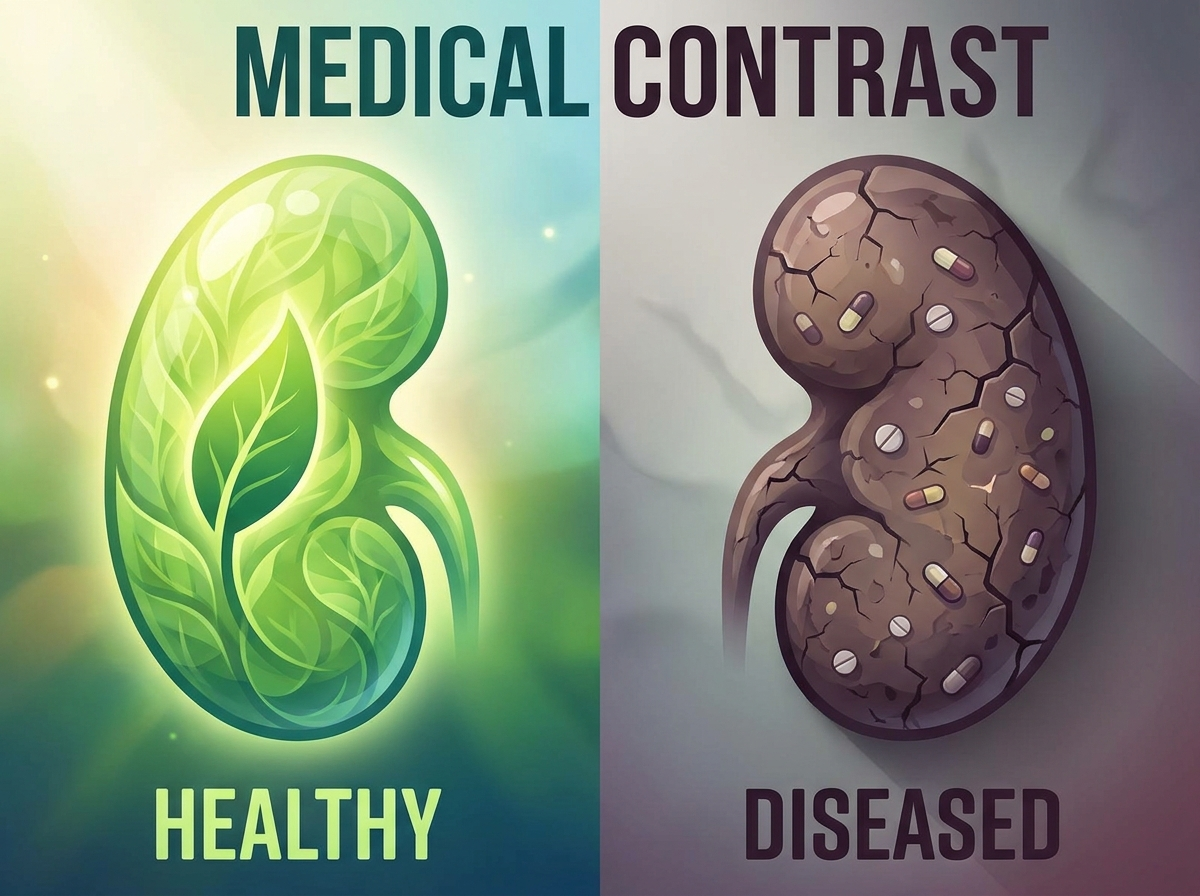 Healthy vs diseased