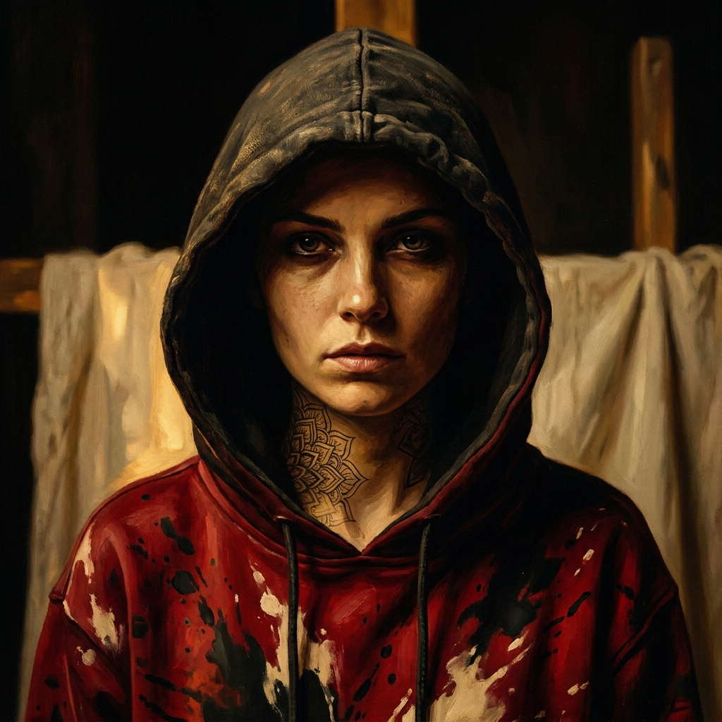 Hood up portrait