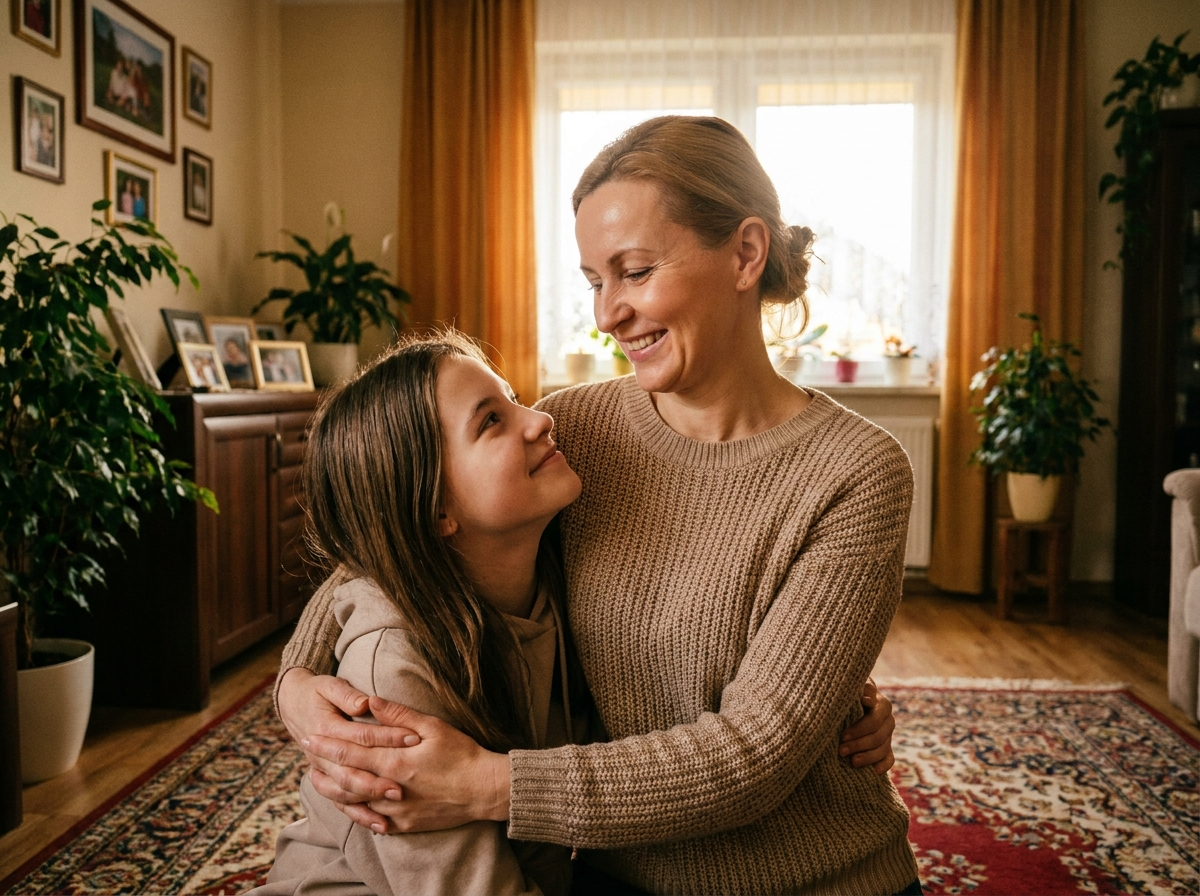 Bożena z córką