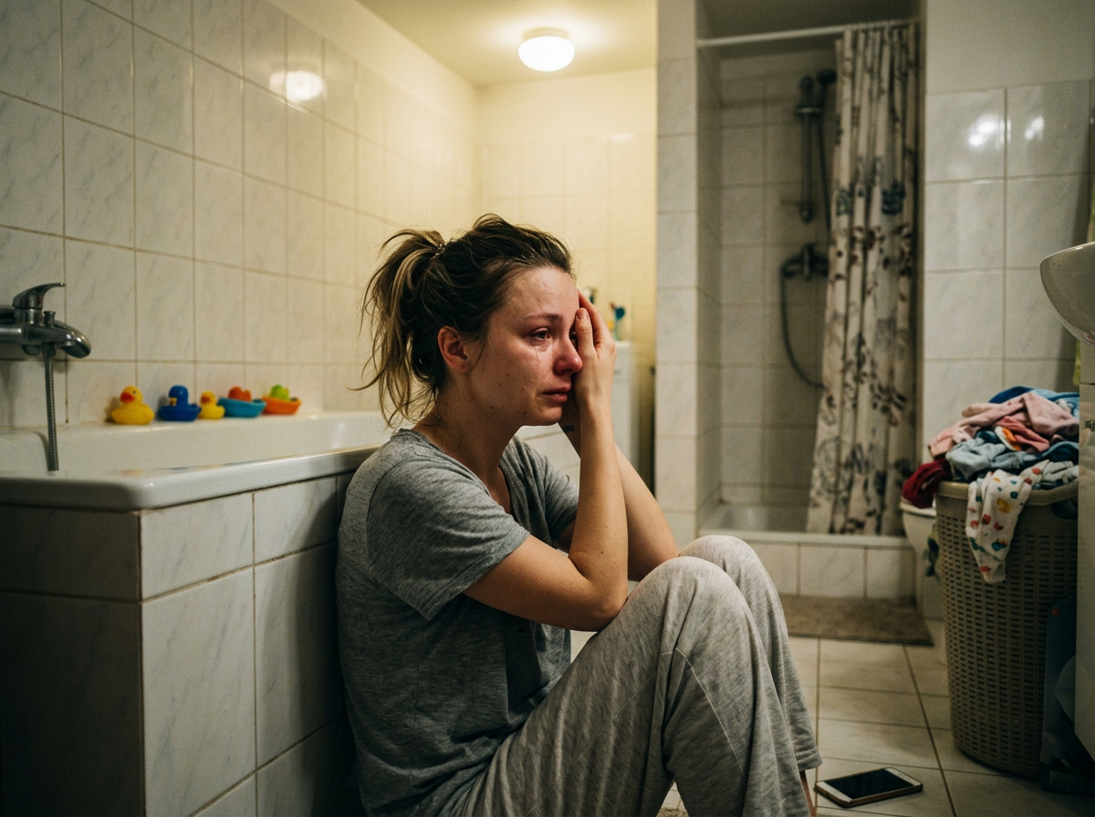 Magda — wieczór 14 kwietnia, łazienka, moment załamania
