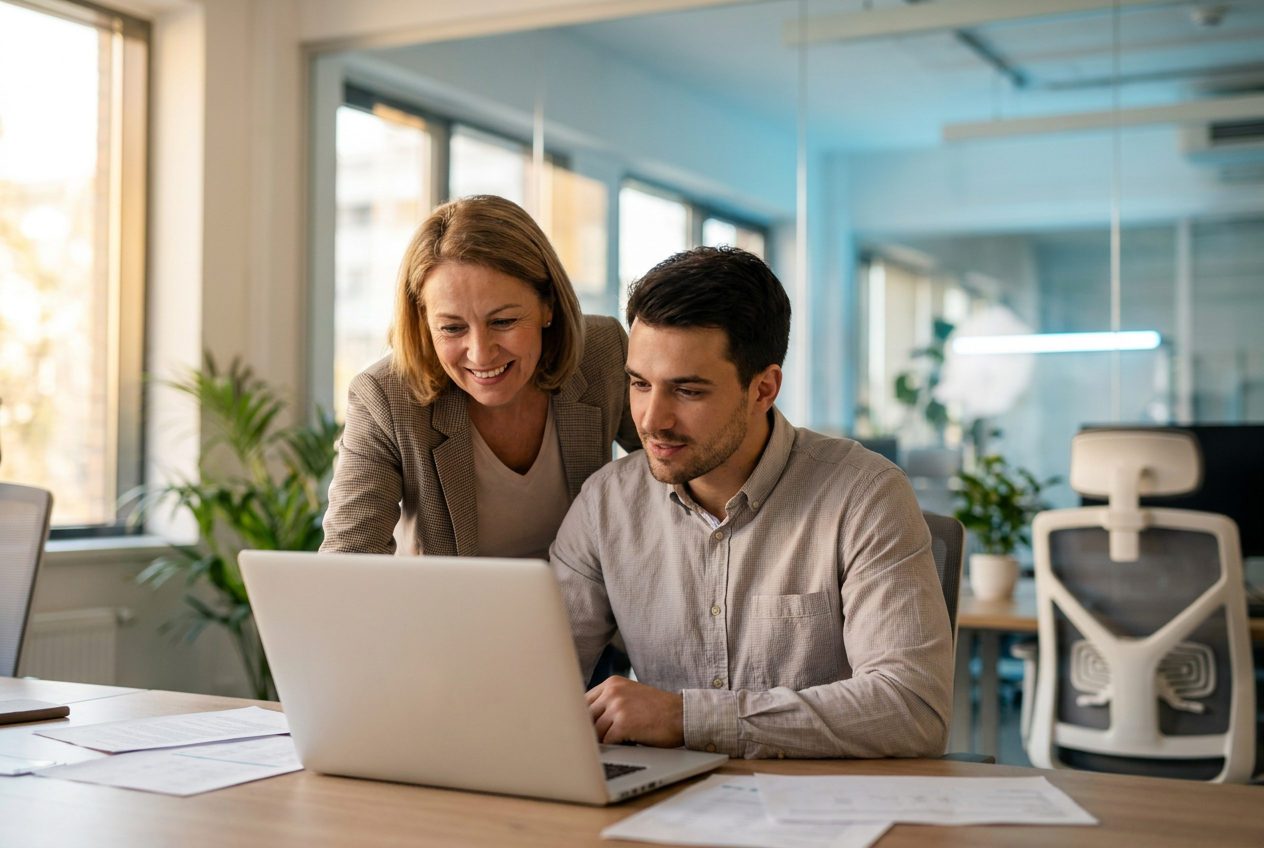 NRD Capital Group advisor reviewing funding with a business owner