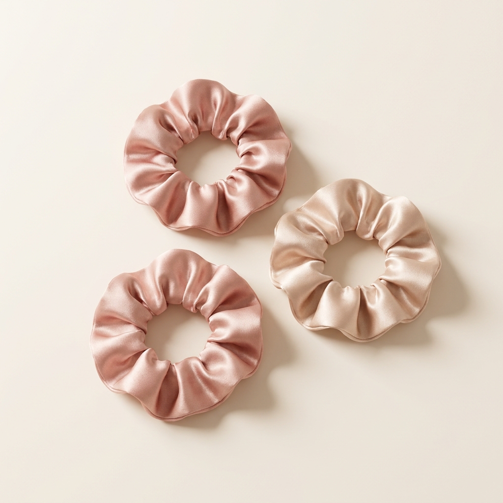 Zestaw jedwabnych scrunchies