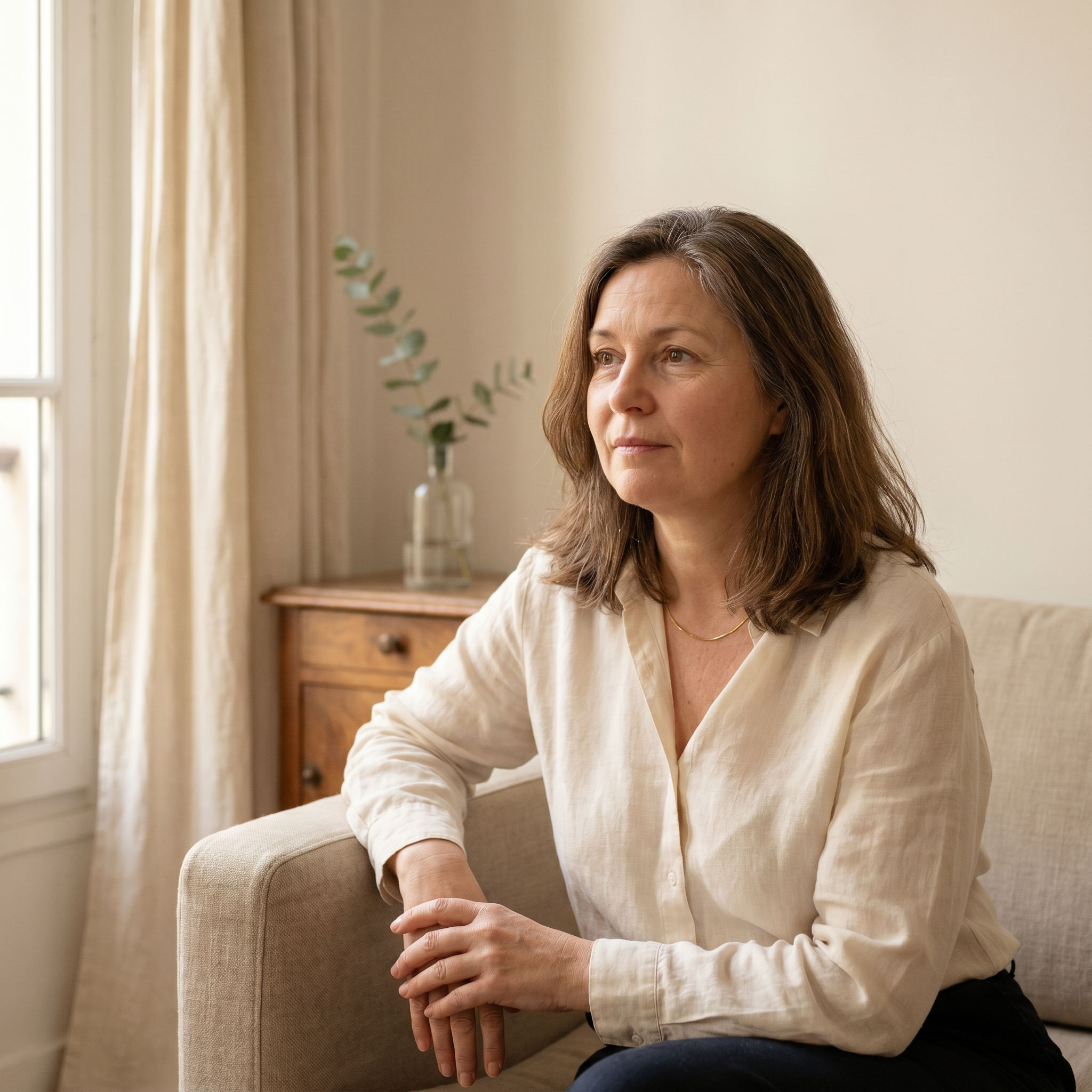 Catherine chez elle